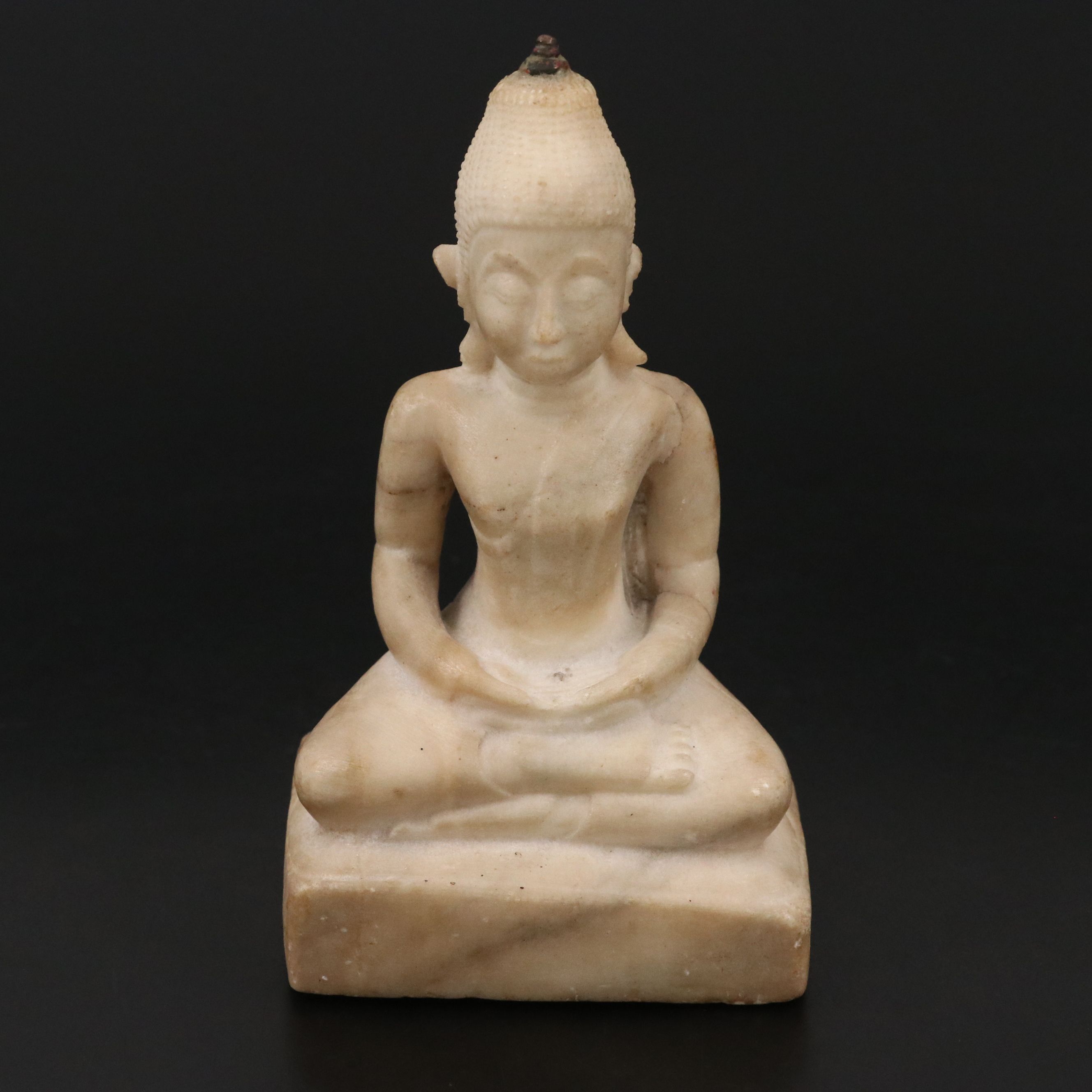 Antique Thai Carved Marble Buddha, 17th/18th Century