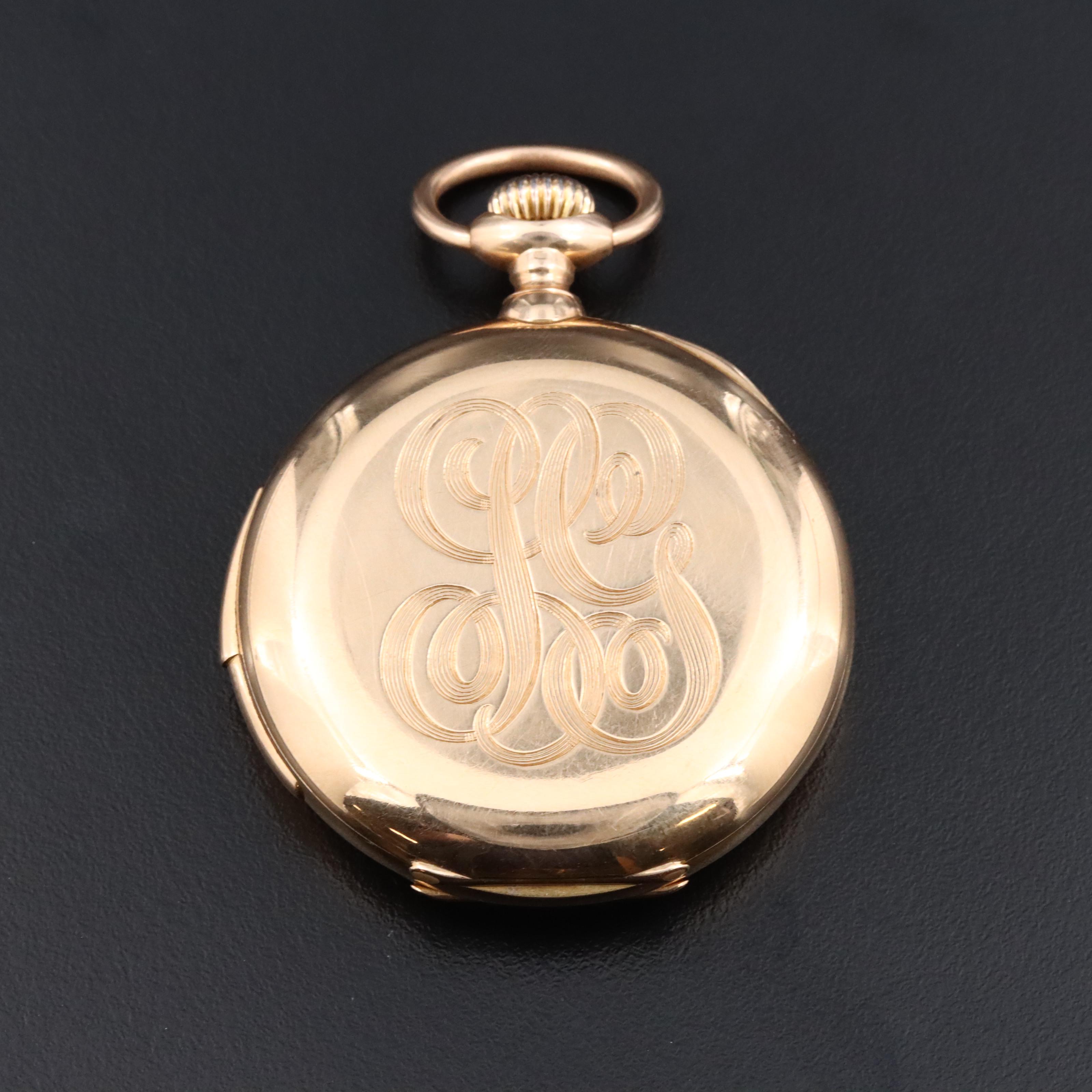 Bartens & Rice Co. New York 18K Minute Repeater Pocket Watch