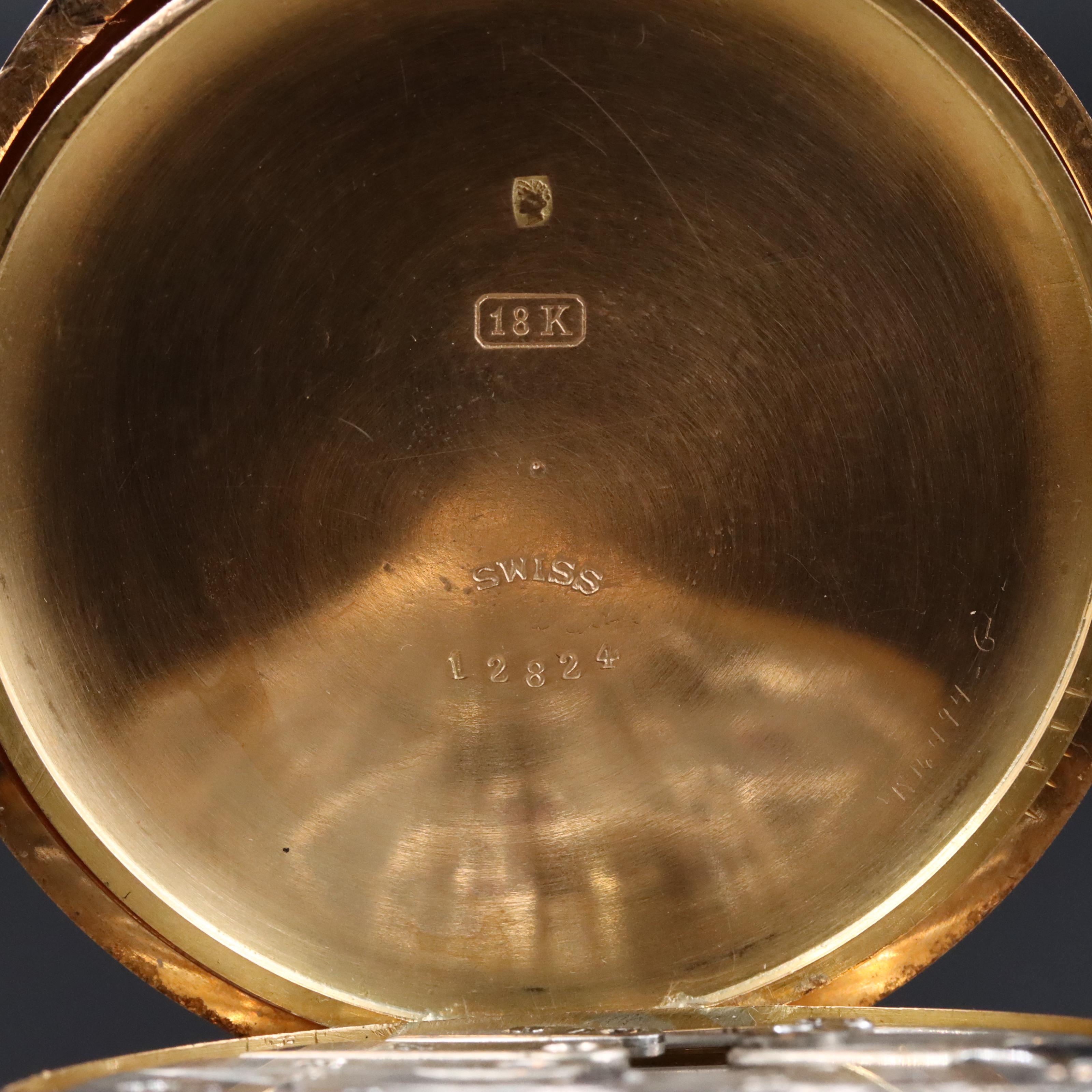 Bartens & Rice Co. New York 18K Minute Repeater Pocket Watch