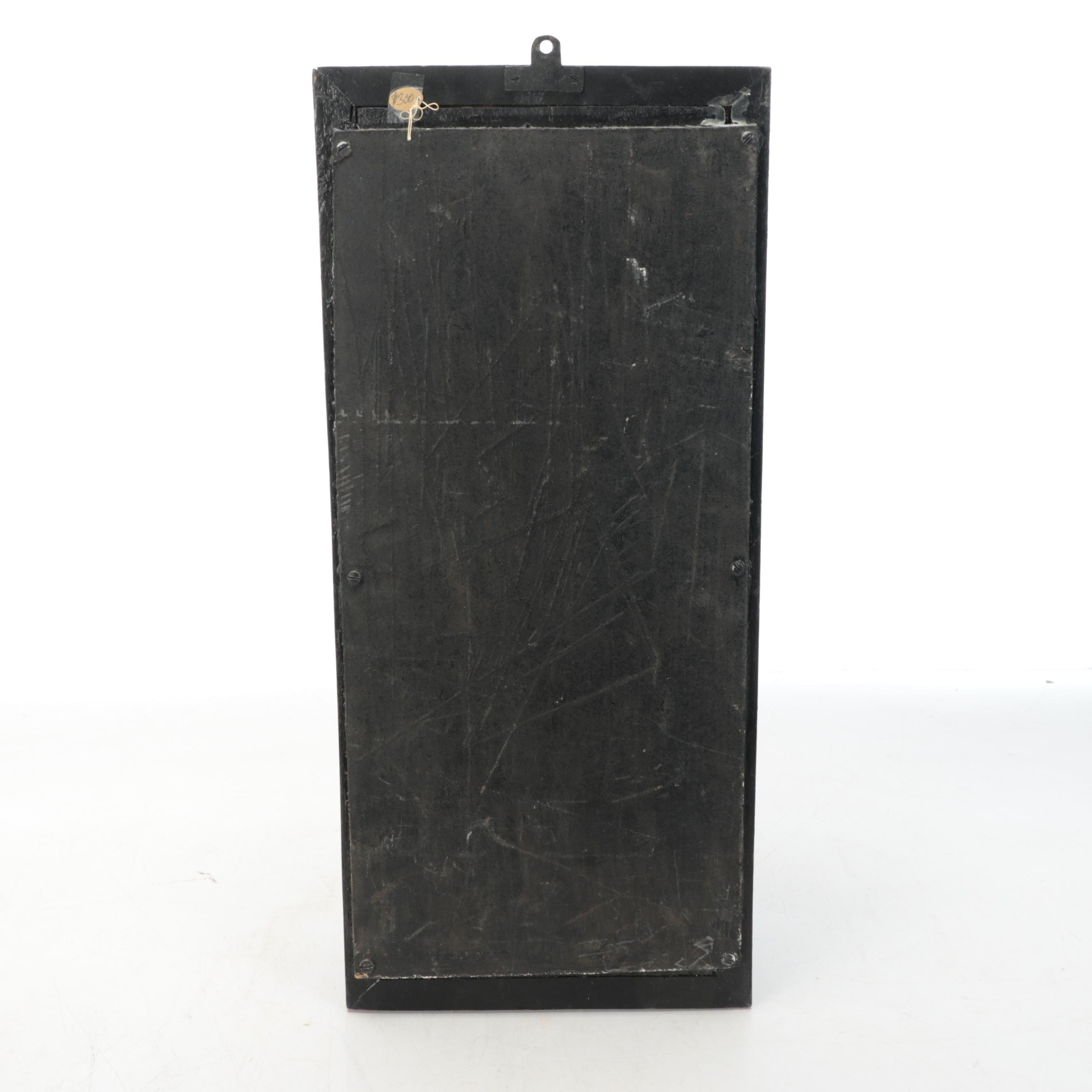 Chinese Gilt and Inlaid Figural Wood Panel, 19th Century