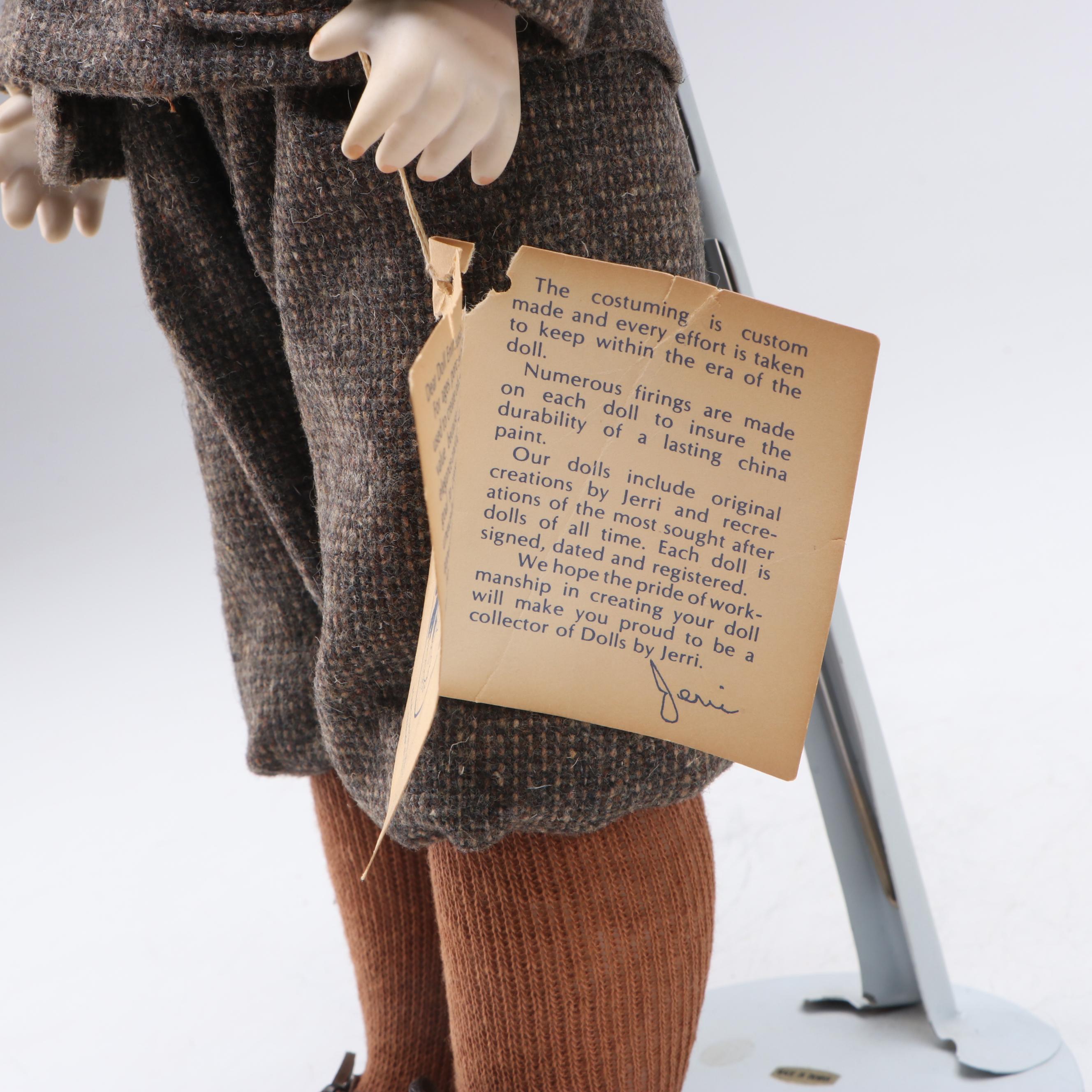 Dolls by Jerri "Tom Sawyer" Bisque Collector Doll, Late 20th Century