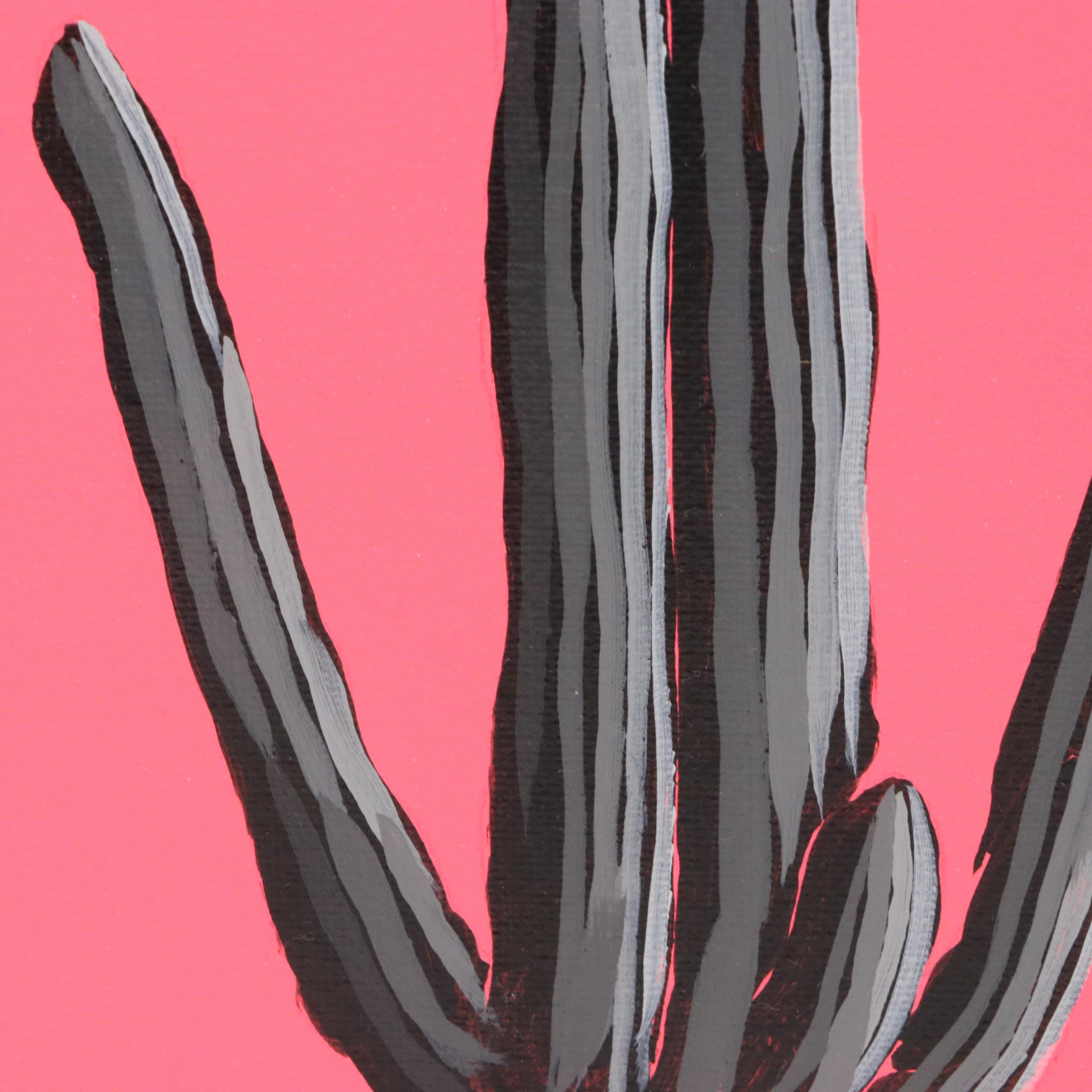 Joshua Ramsey Acrylic Painting  "4 Saguaros," 2025