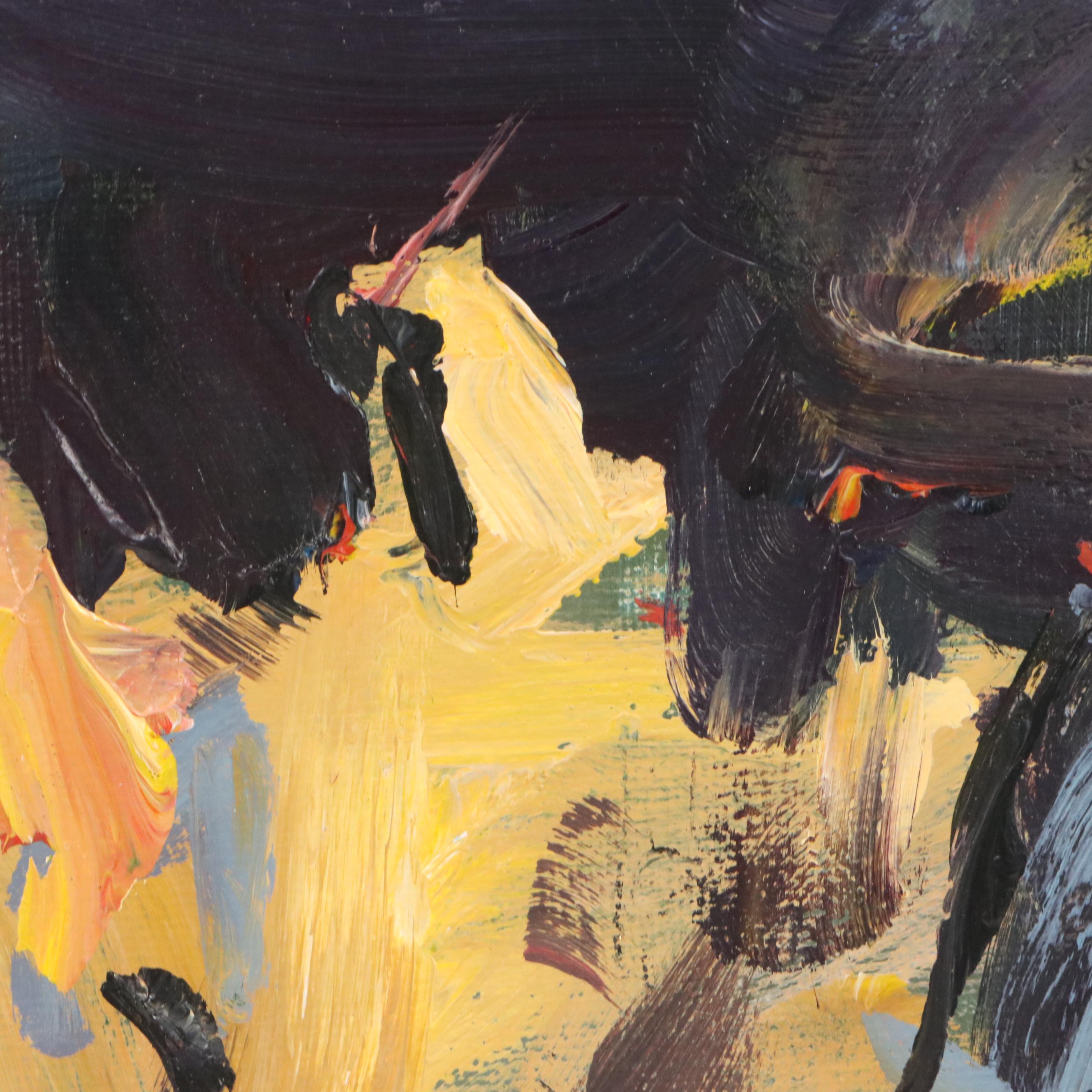 Robert Joyner Acrylic Painting of Abstracted McDonald's Fries, 21st Century