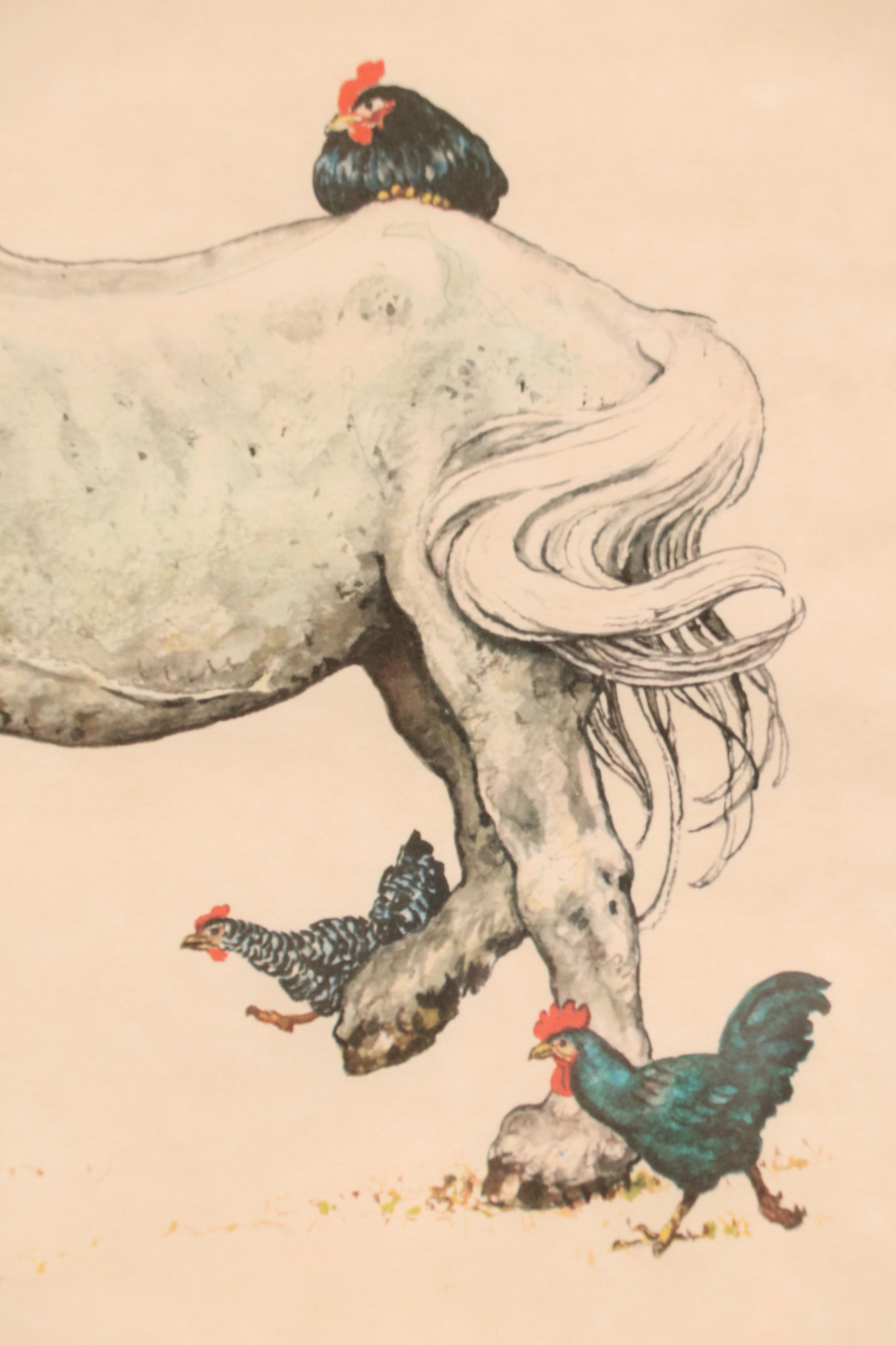 Offset Lithograph After Norman Rockwell "The Horse Trader"