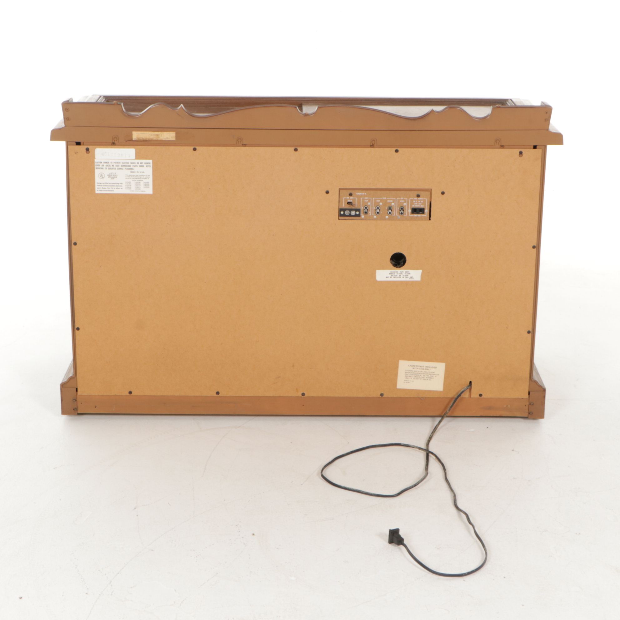 Magnavox Console Stereo System with Radio, Turntable and Records