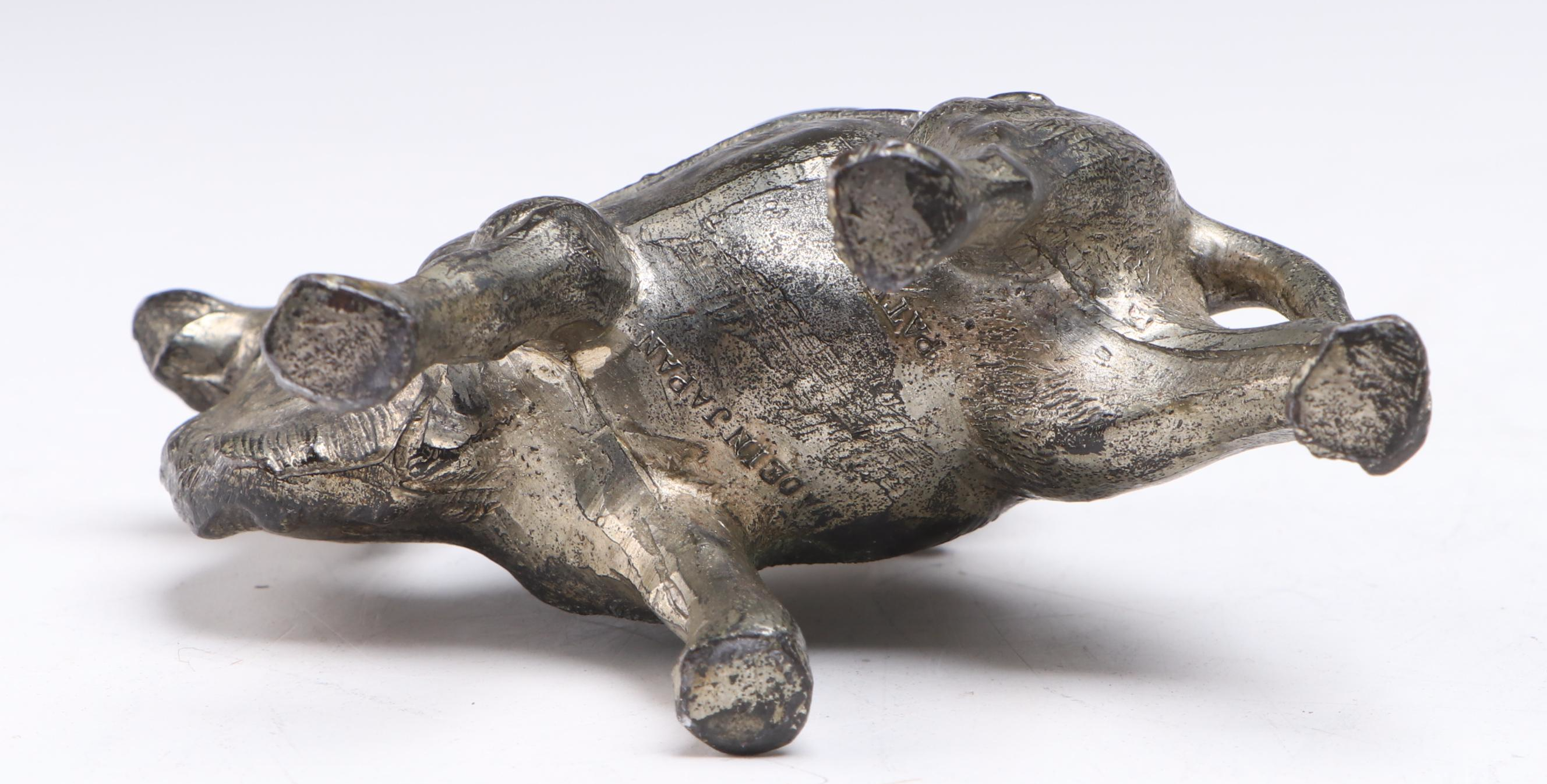 Vintage Cast Metal Camel Form Inkwells