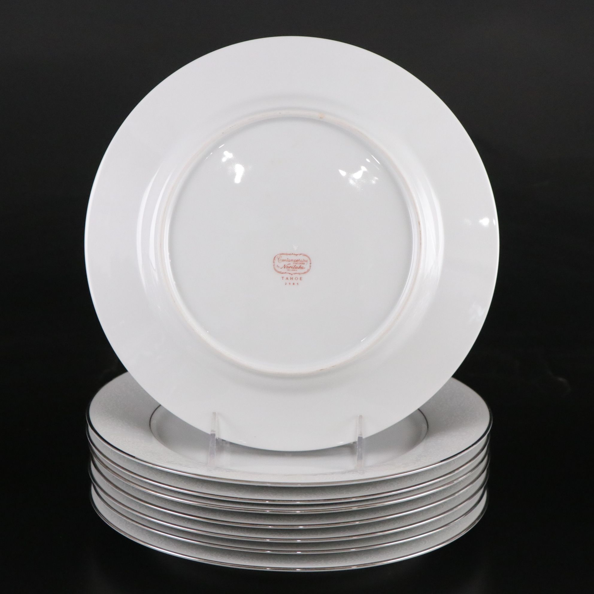 Noritake "Tahoe" Dinnerware Set with Fostoria "Sheffield" Platinum Glassware