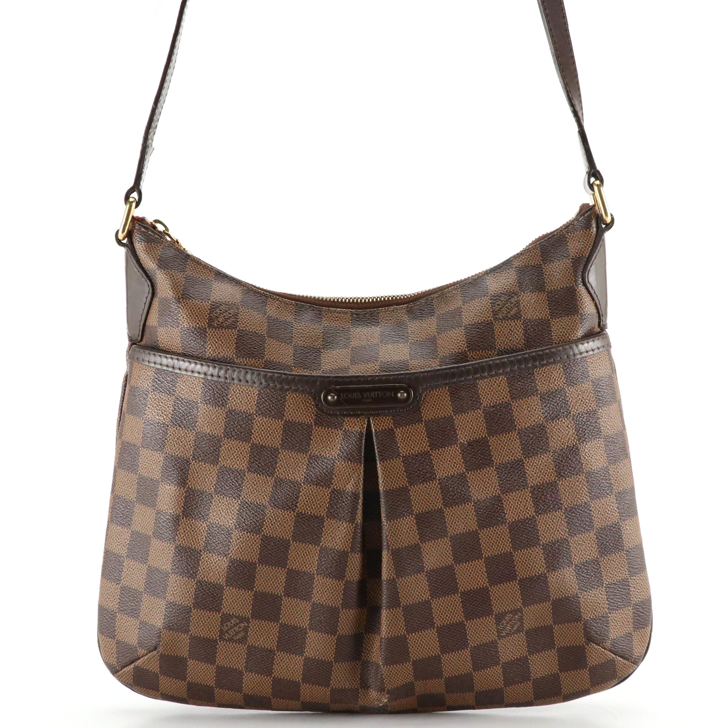 Louis Vuitton Bloomsbury PM Crossbody Bag in Damier Ebene Canvas and Leather
