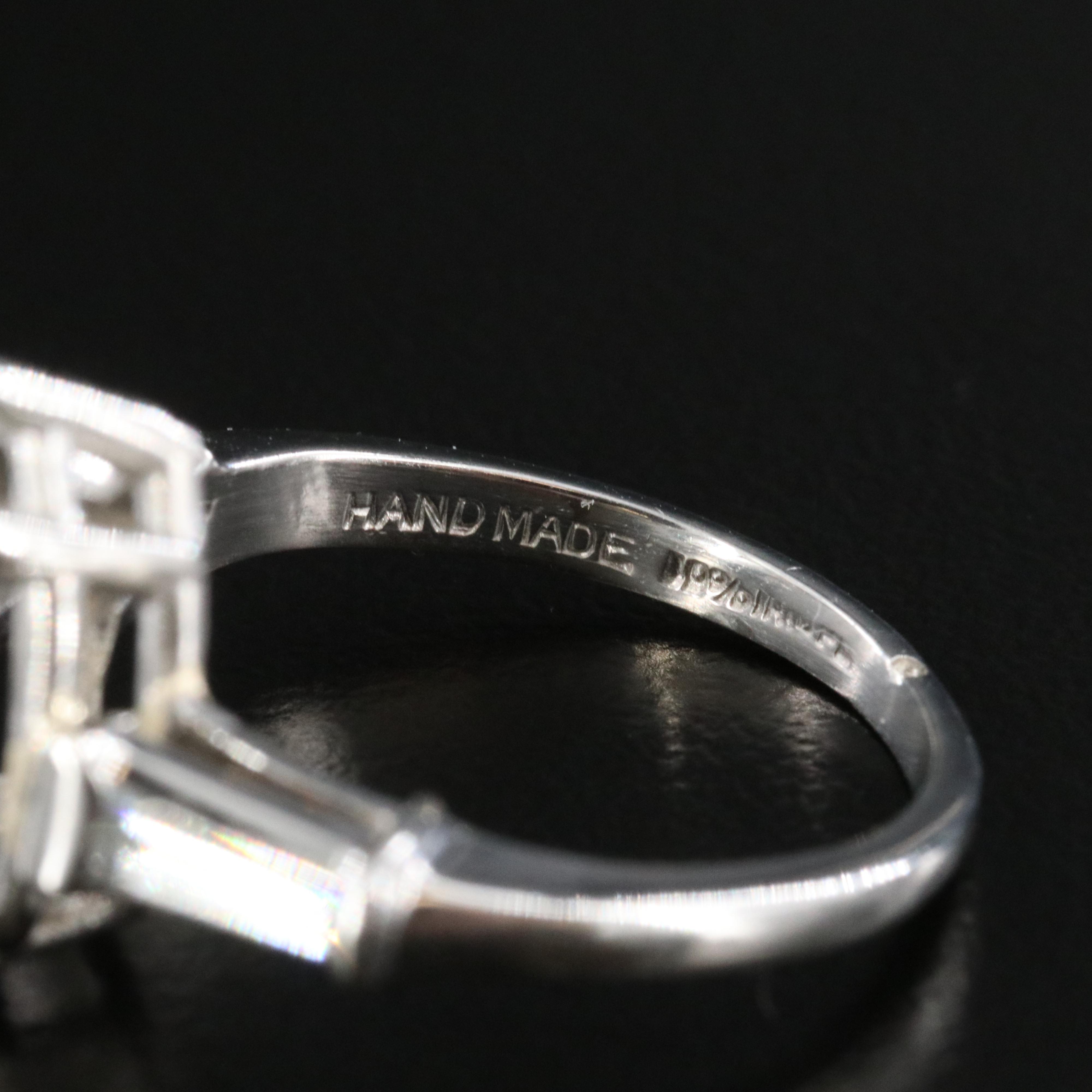 Platinum 0.34 CTW Diamond Semi-Mount Ring