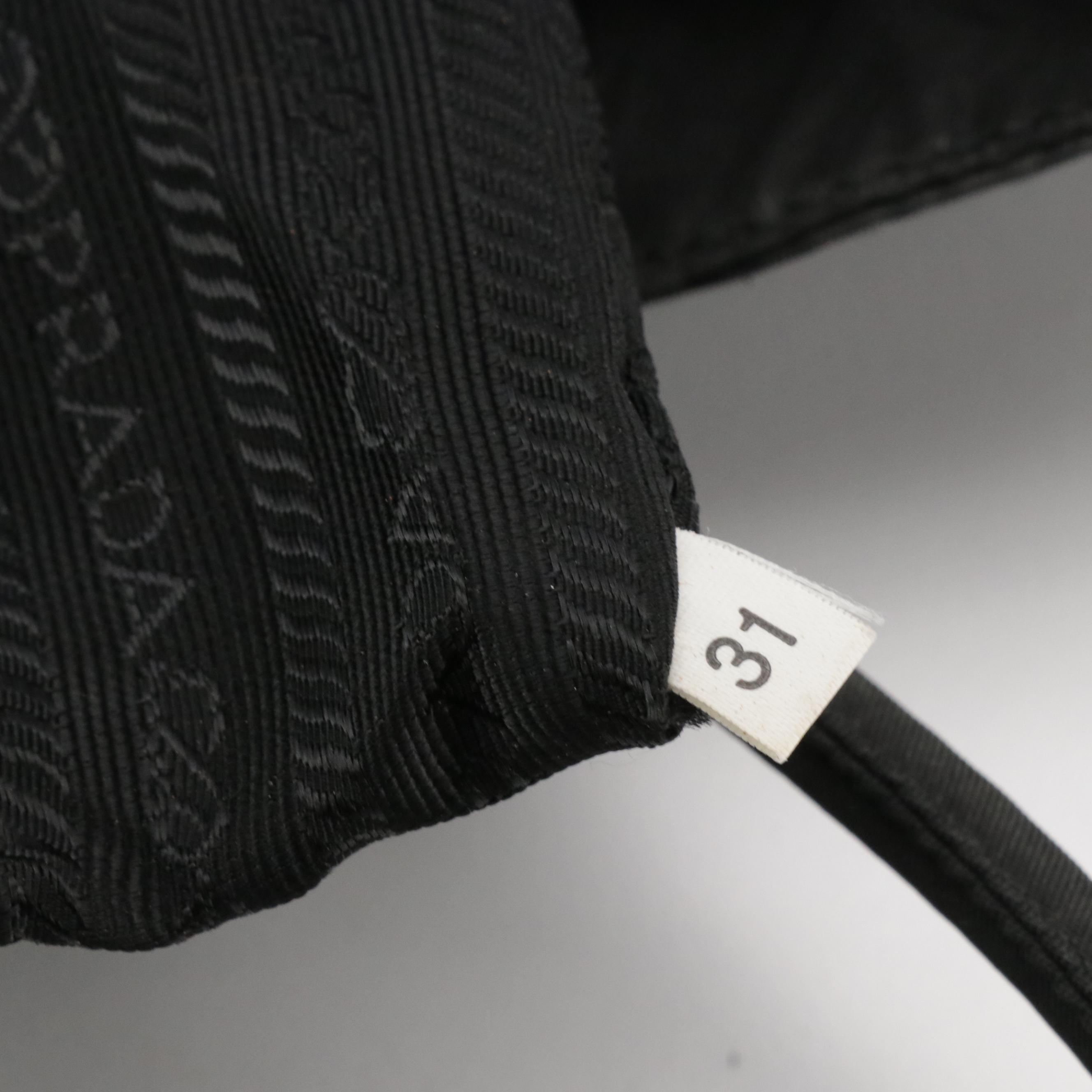 Prada Middle Zip Tote in Black Tessuto Nylon