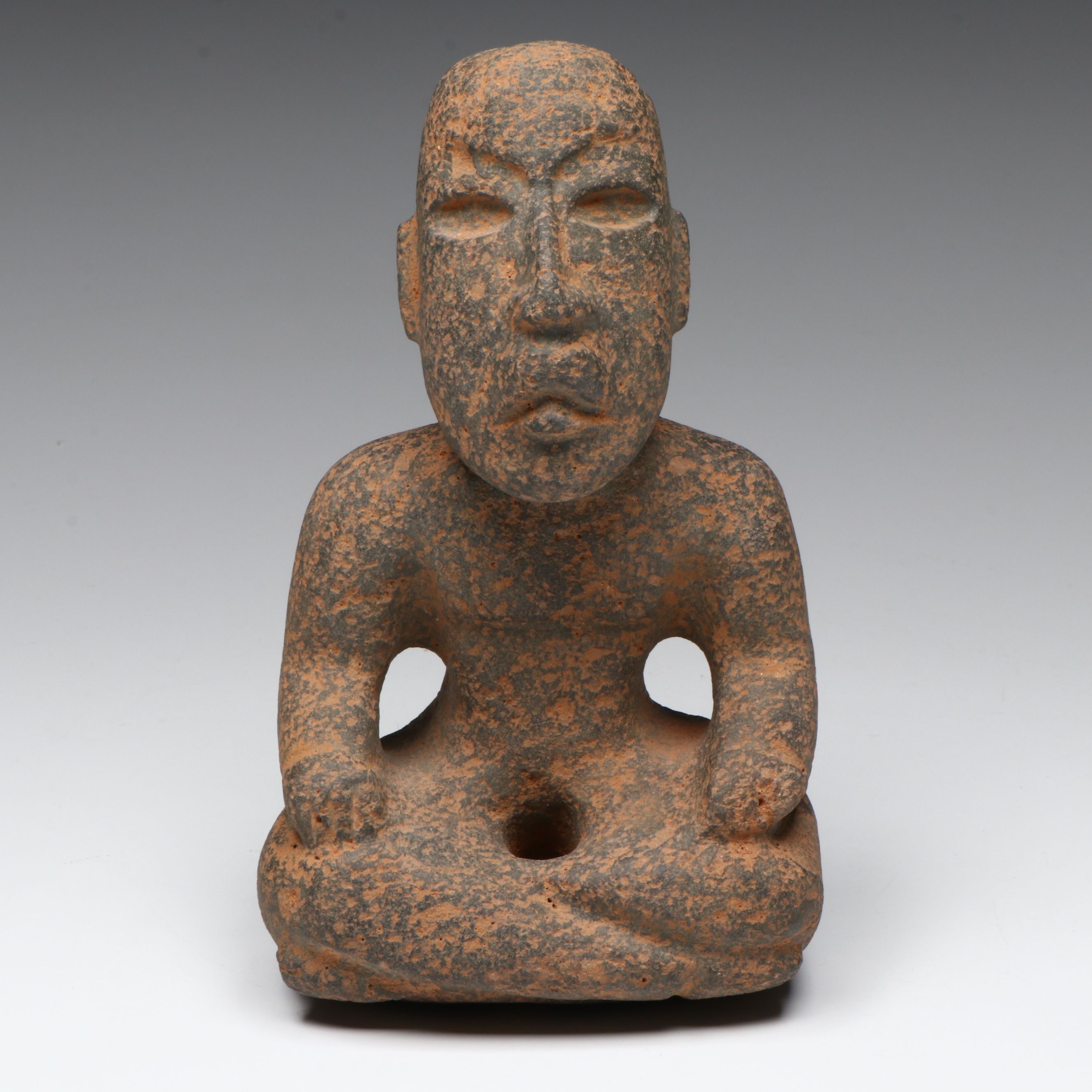 Pre-Columbian Seated Stone Figure