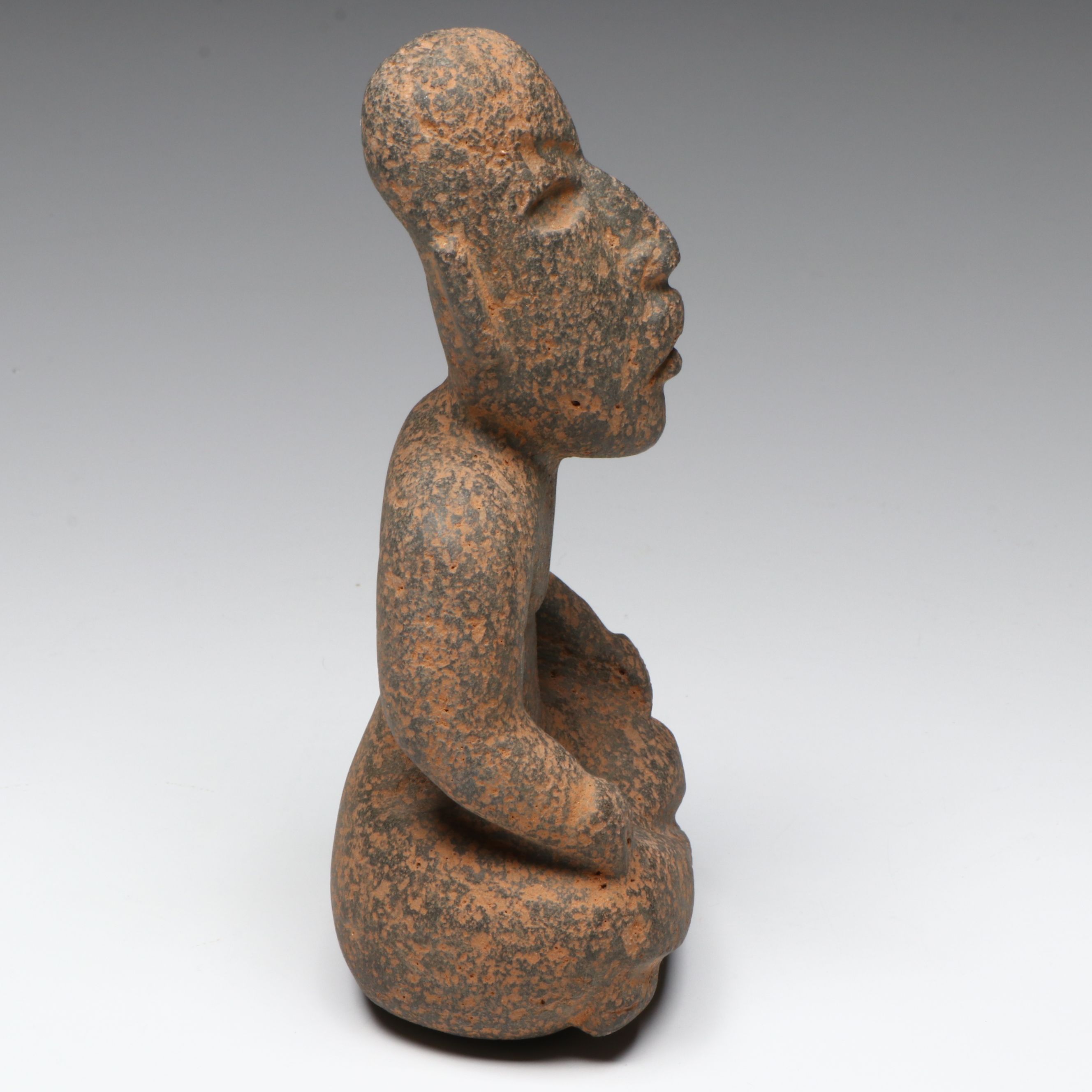 Pre-Columbian Seated Stone Figure