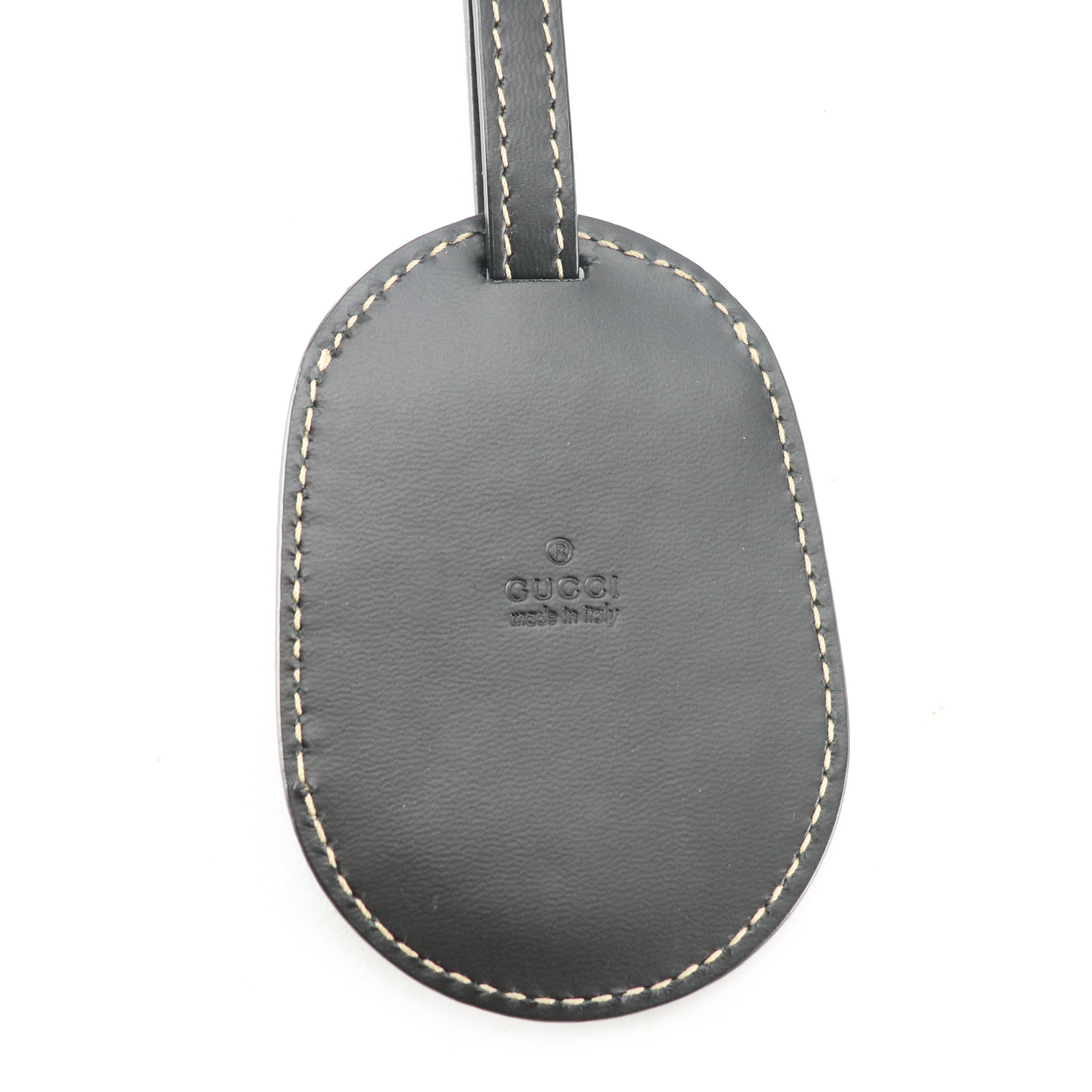 Gucci Large Reversible Tote in GG Supreme Canvas/Black Leather