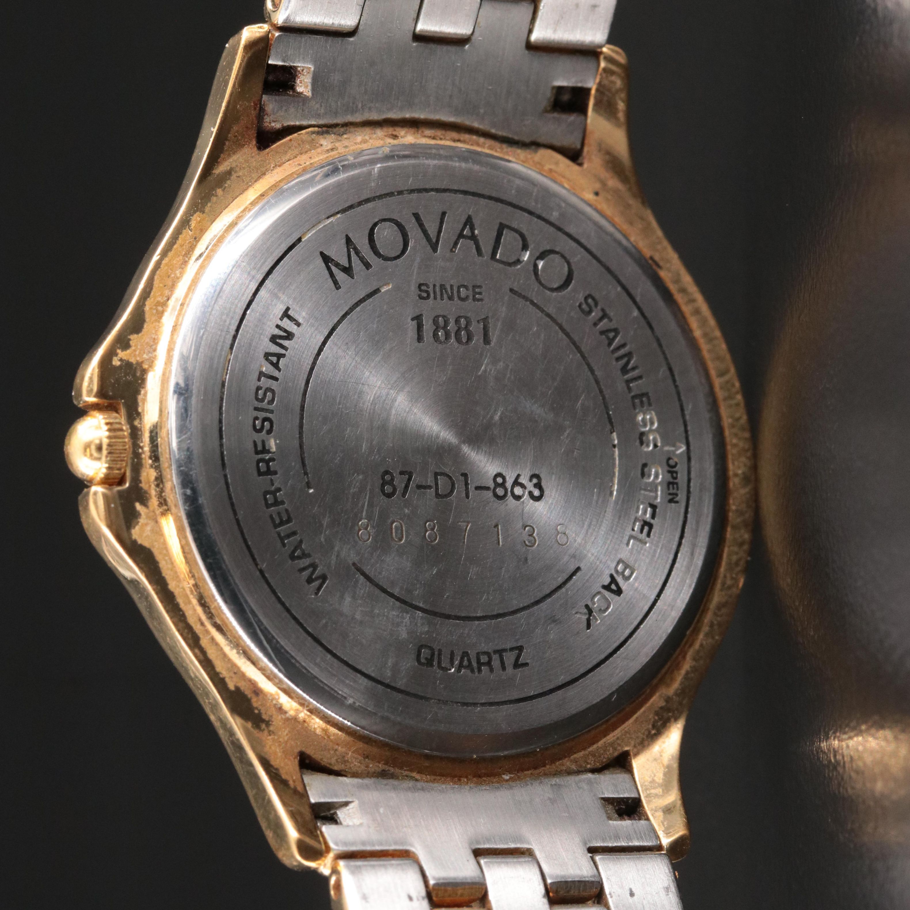 Movado Museum Classic Black Dial Watch 808-713