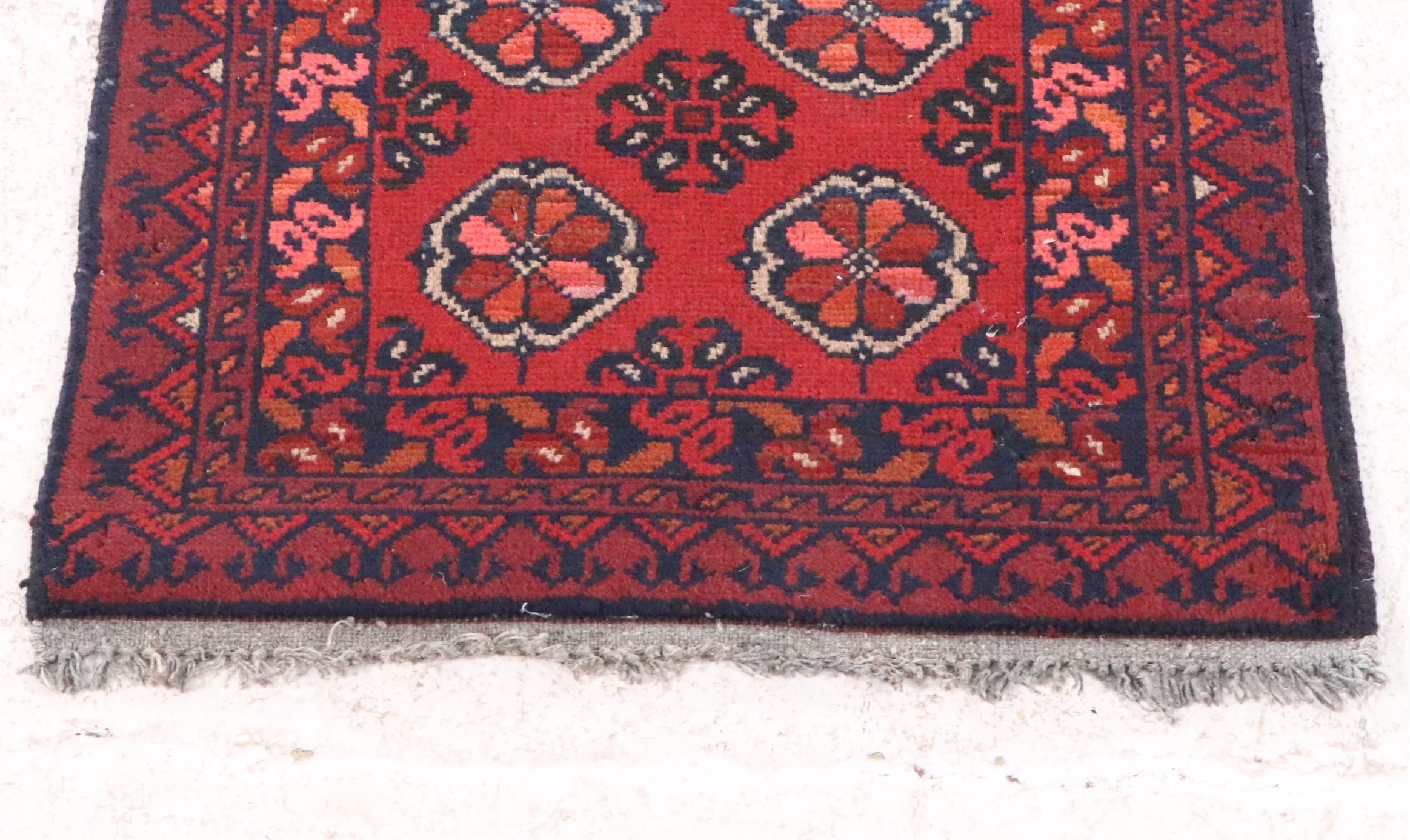 1'9 x 3'4 Hand-Knotted Afghan Kunduz Accent Rug