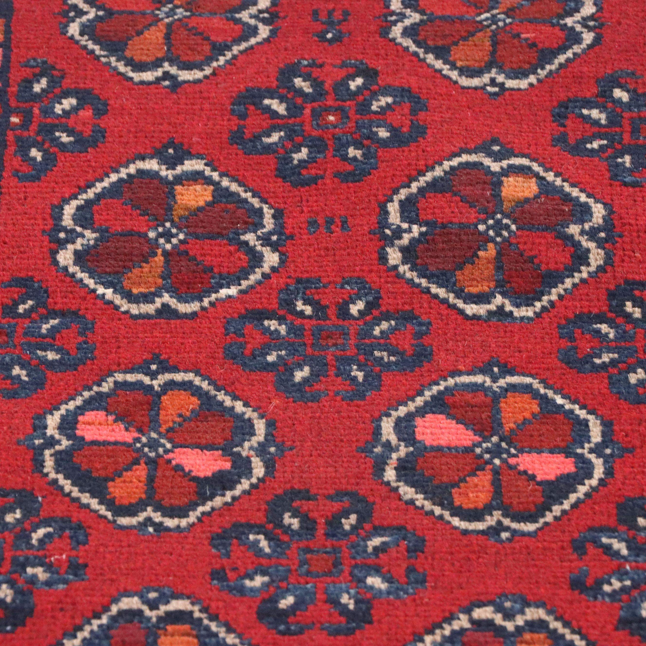 1'9 x 3'4 Hand-Knotted Afghan Kunduz Accent Rug