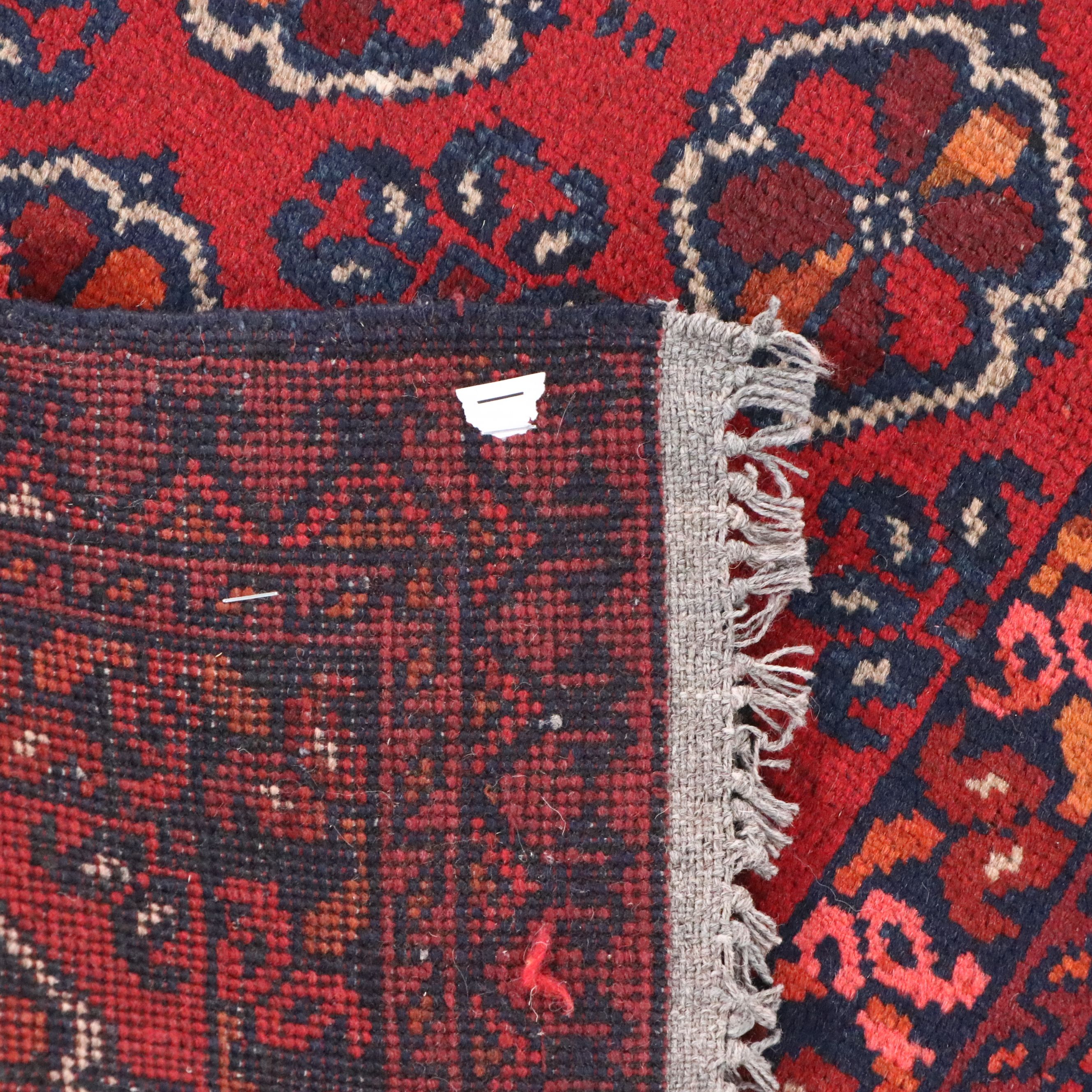 1'9 x 3'4 Hand-Knotted Afghan Kunduz Accent Rug