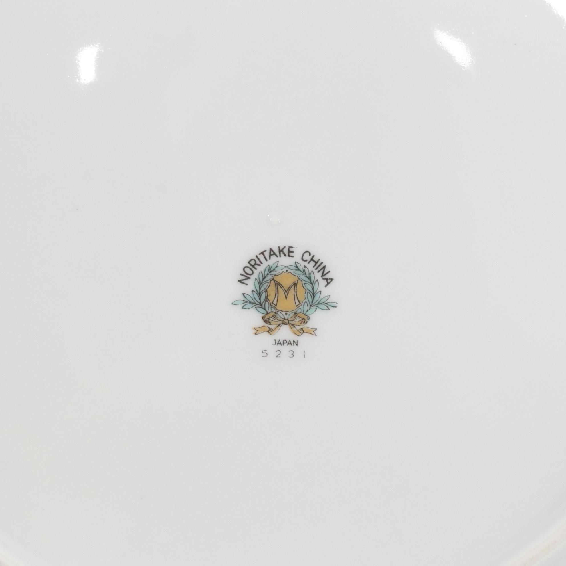 Noritake "Rosalie" Dinnerware Service for Four, Mid-20th C.