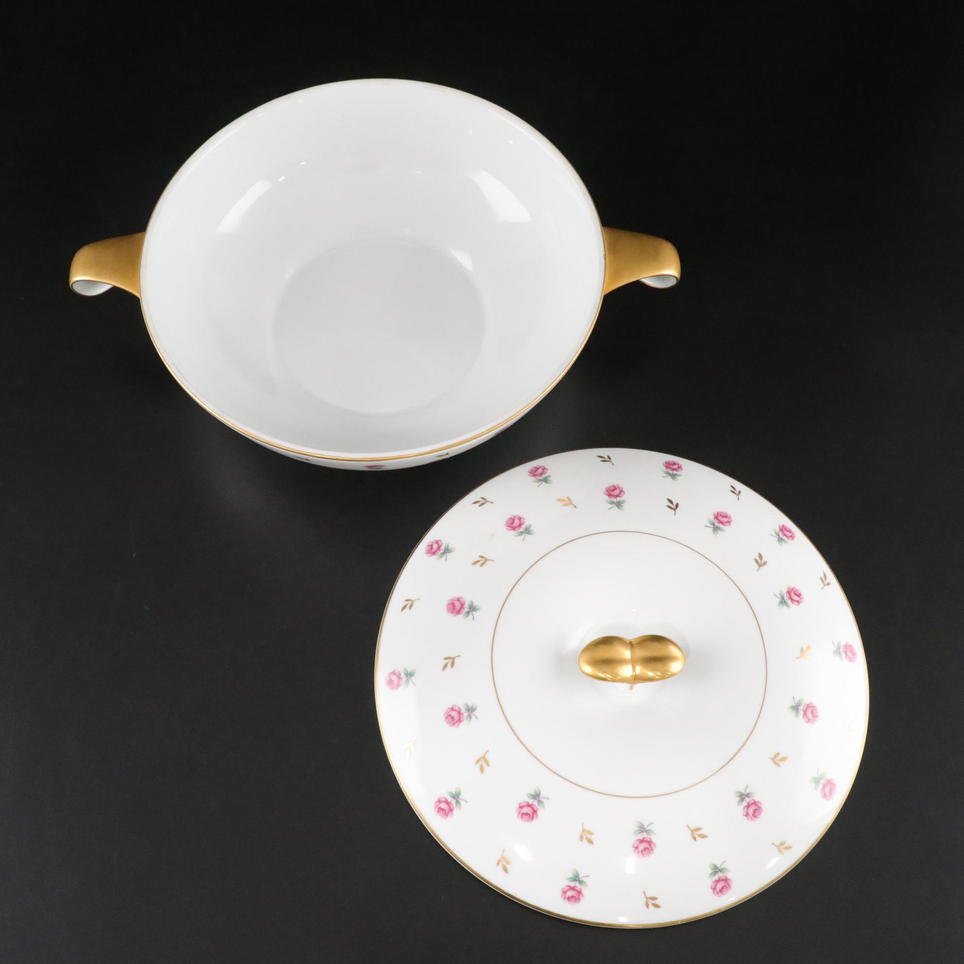 Noritake "Rosalie" Dinnerware Service for Four, Mid-20th C.