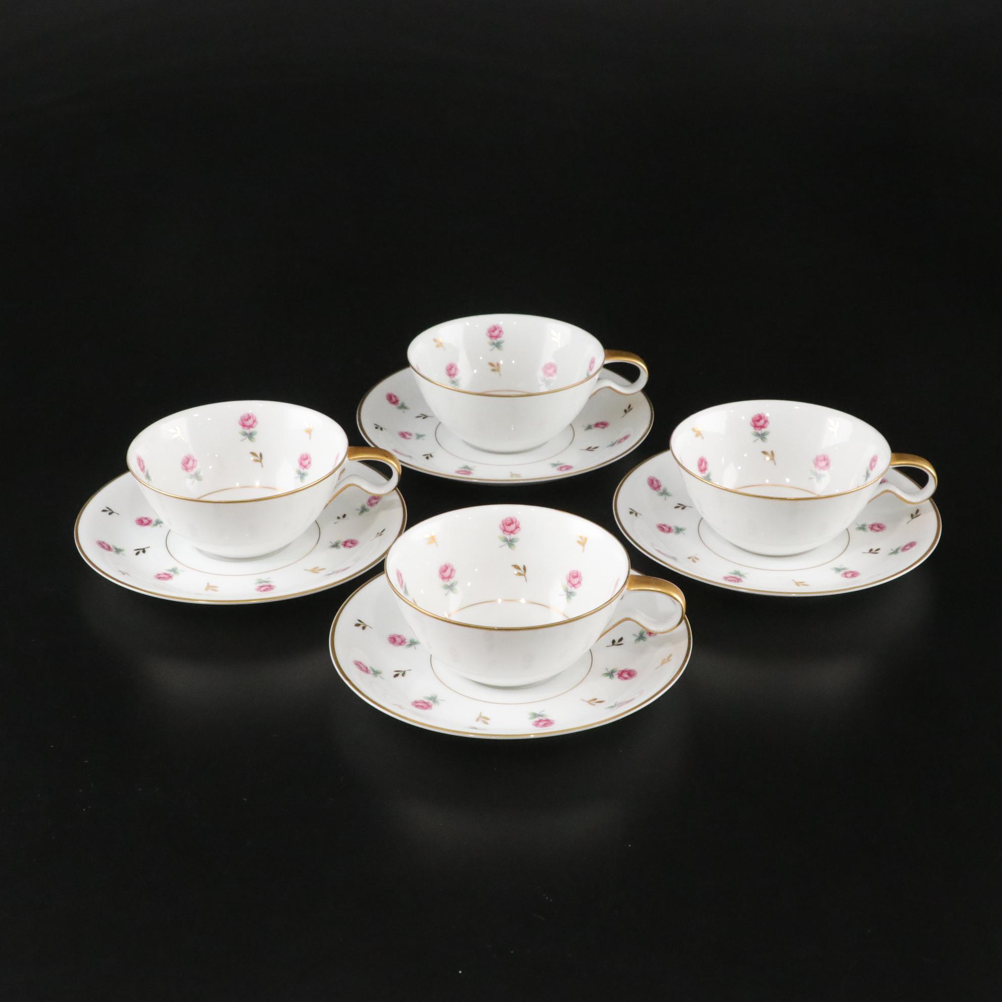 Noritake "Rosalie" Dinnerware Service for Four, Mid-20th C.
