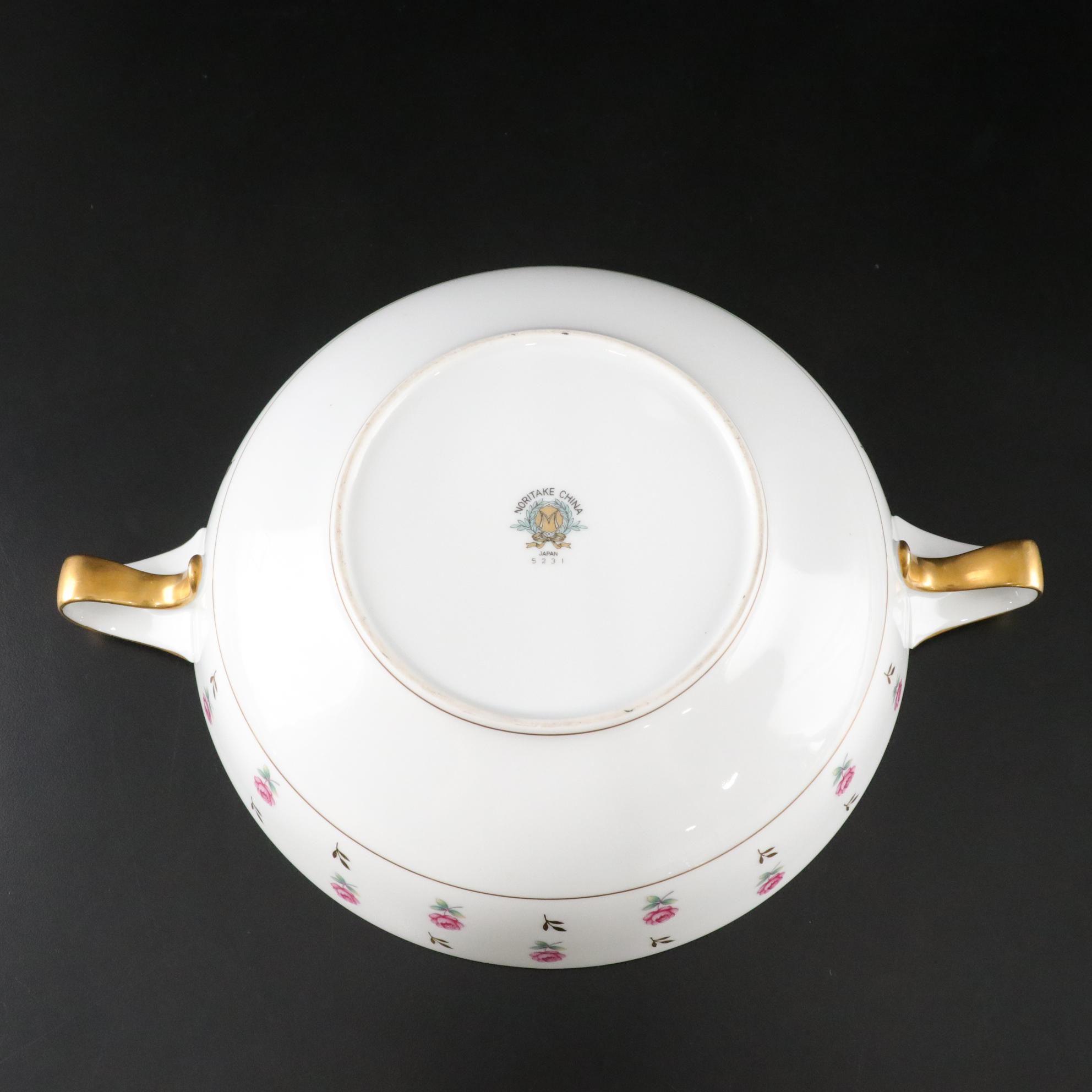 Noritake "Rosalie" Dinnerware Service for Four, Mid-20th C.