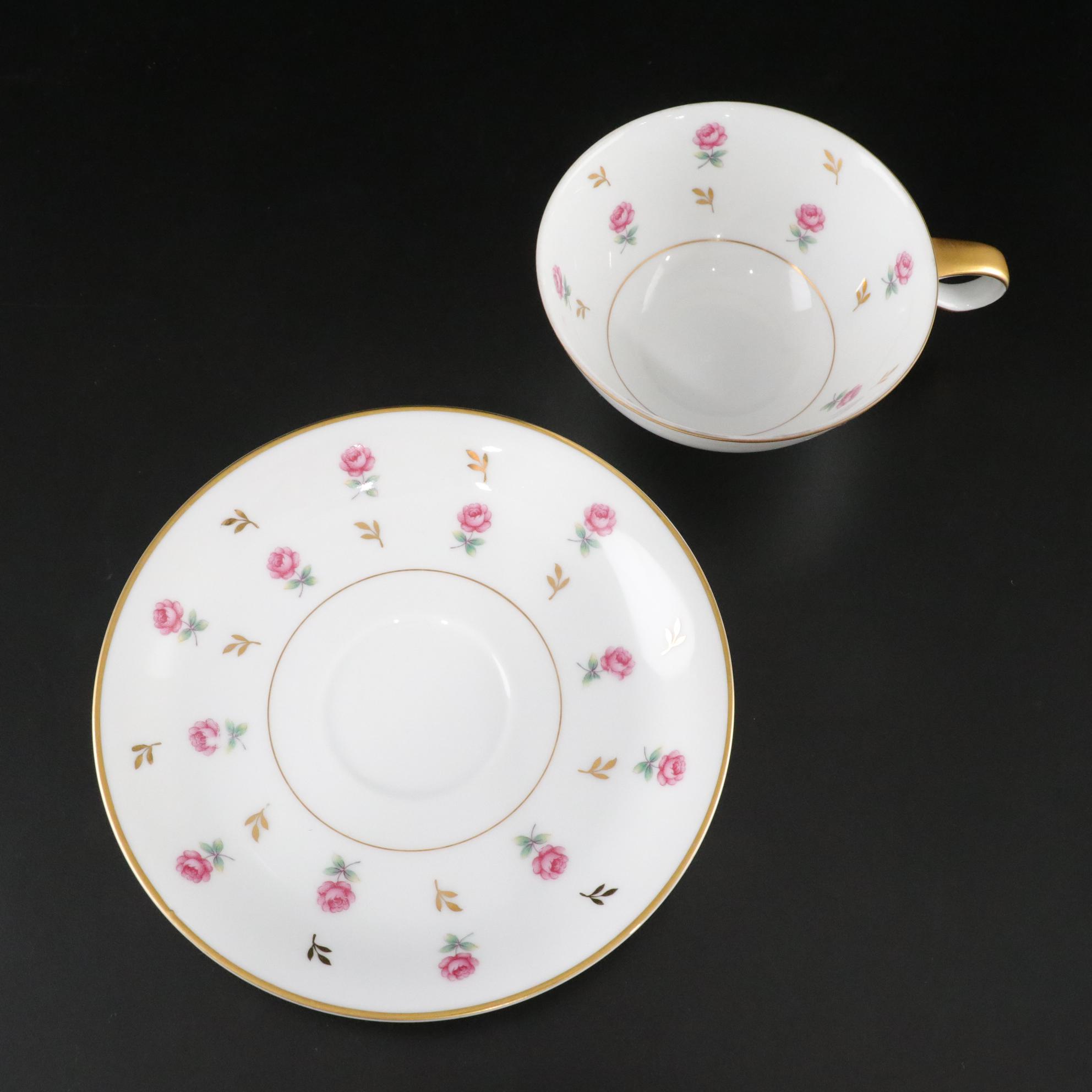 Noritake "Rosalie" Dinnerware Service for Four, Mid-20th C.