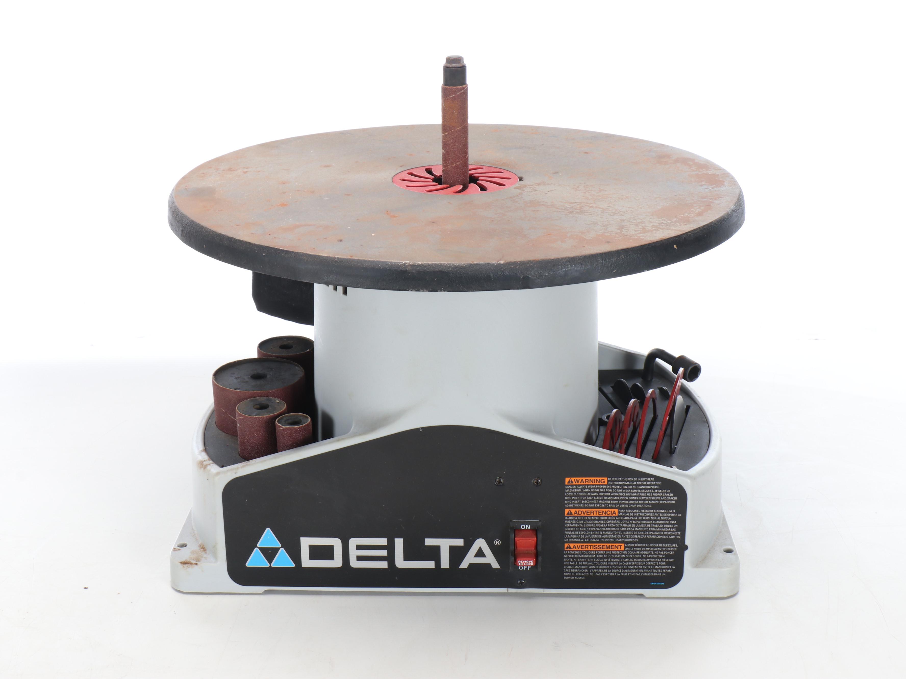 Ryobi 1/2 HP Heavy Duty Bench Grinder with Delta Oscillating Spindle Sander