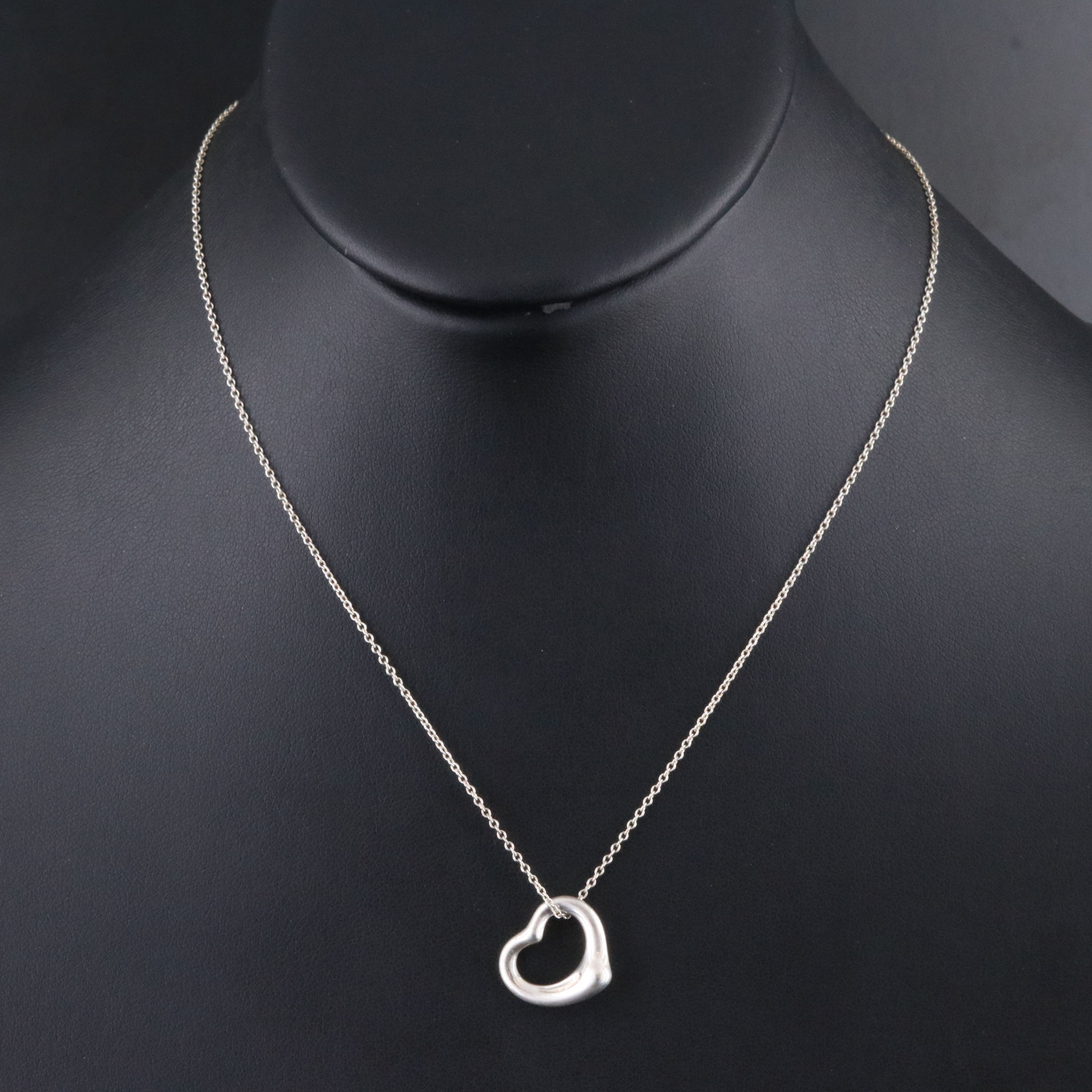 Elsa Peretti for Tiffany & Co. Sterling Open Heart Pendant Necklace