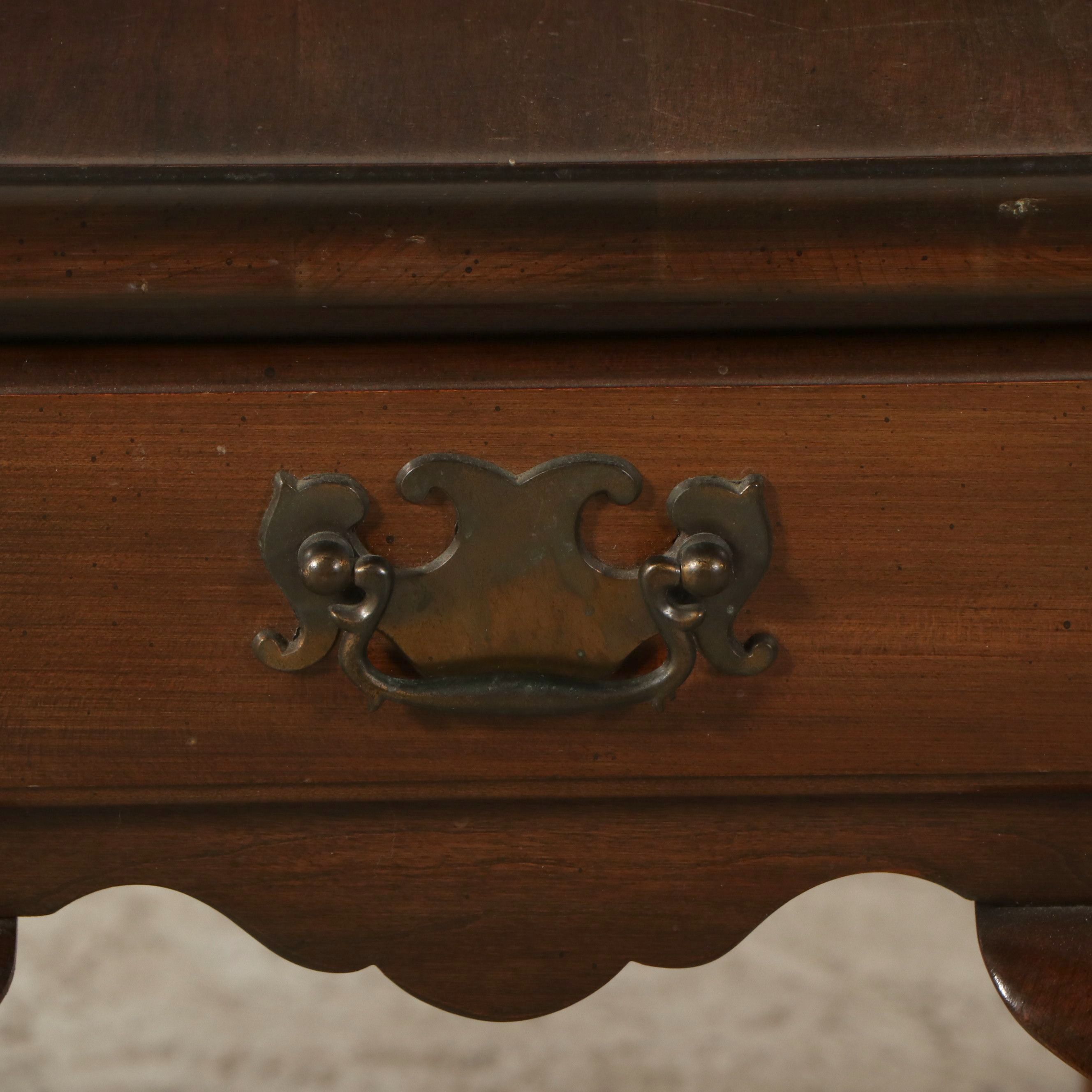 Pennsylvania House Queen Anne Style Walnut Single-Drawer End Table