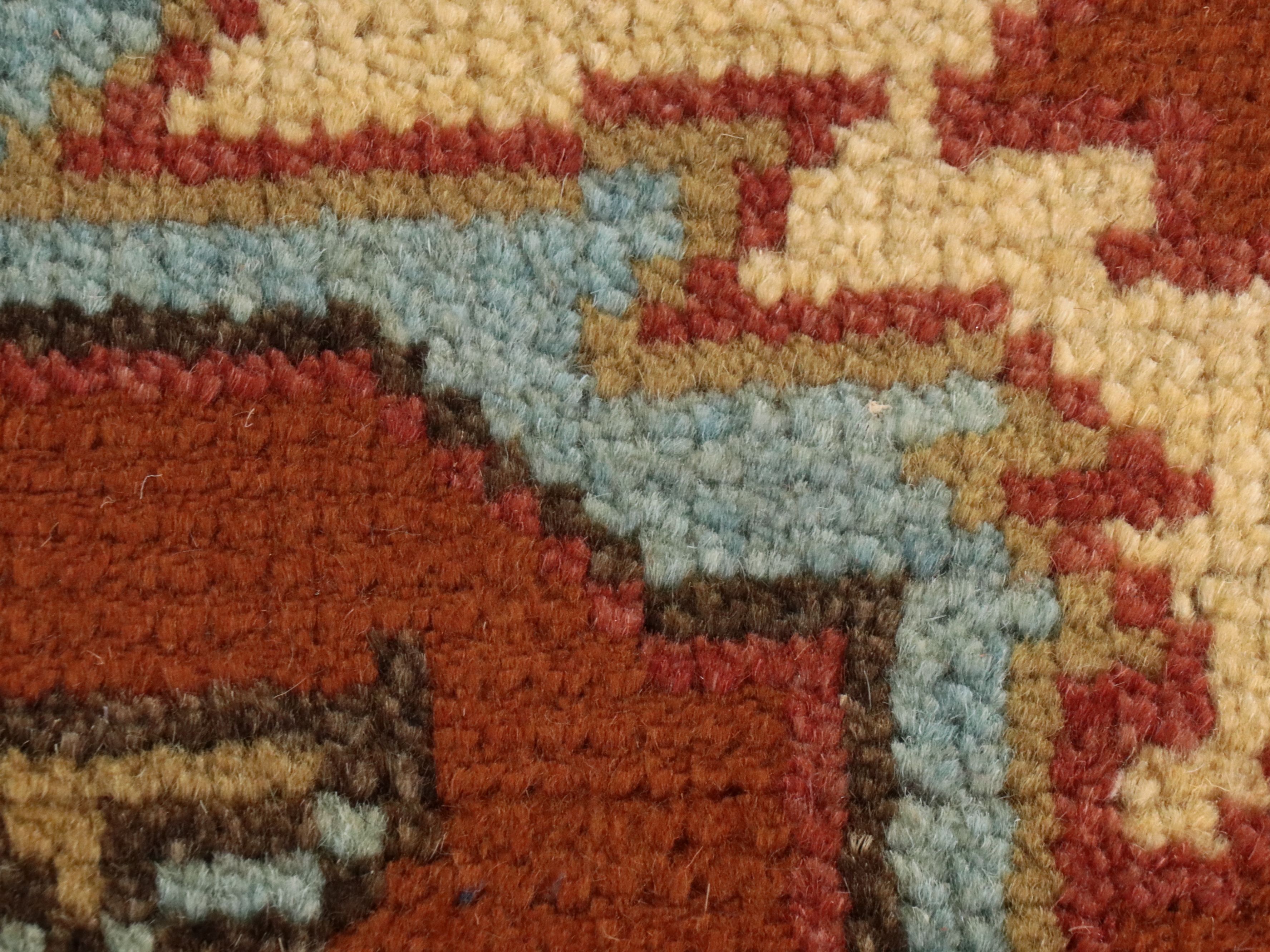 8'11 x 12' Hand-Knotted Indo-Persian Heriz Room-Sized Rug