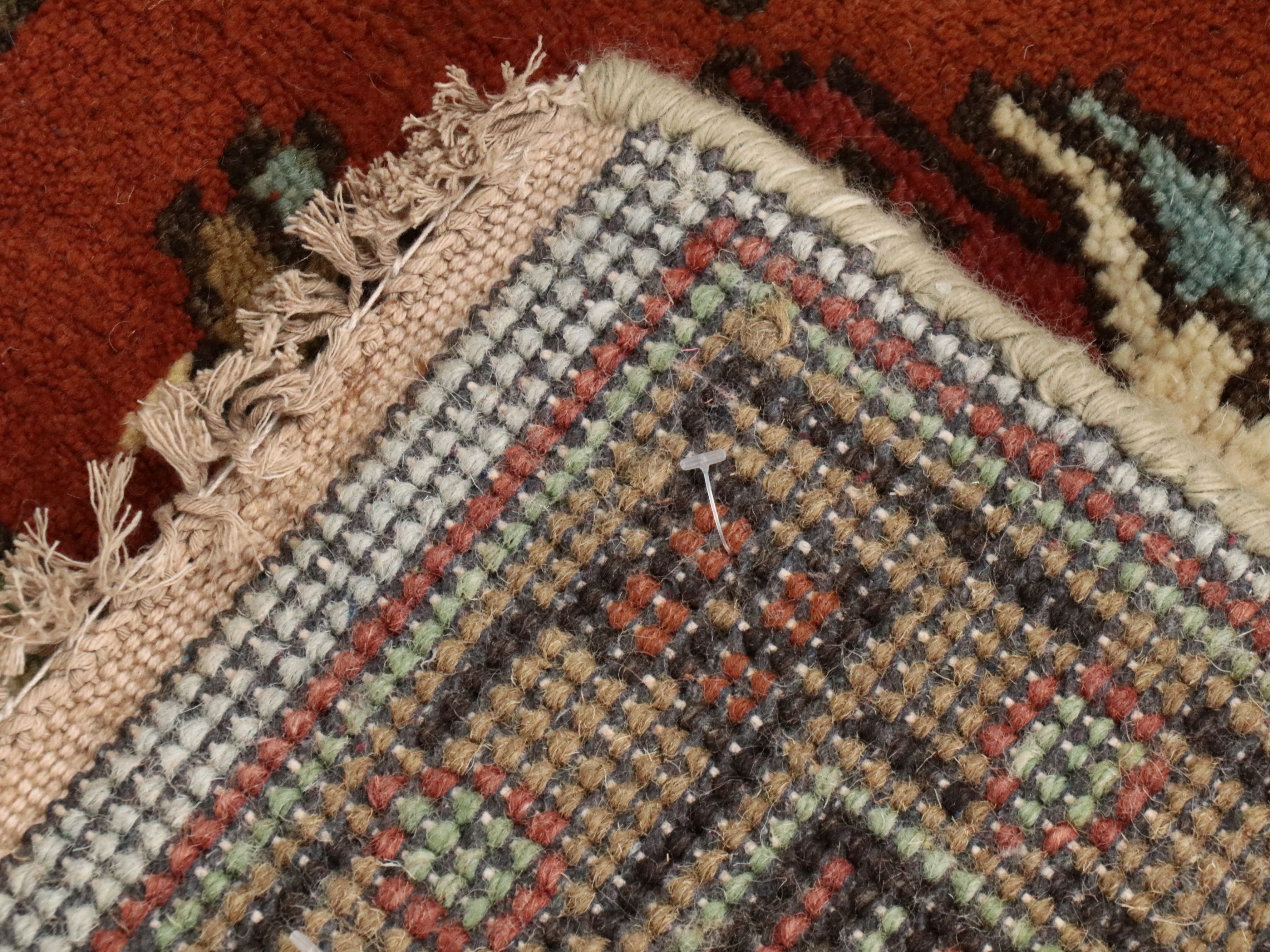 8'11 x 12' Hand-Knotted Indo-Persian Heriz Room-Sized Rug