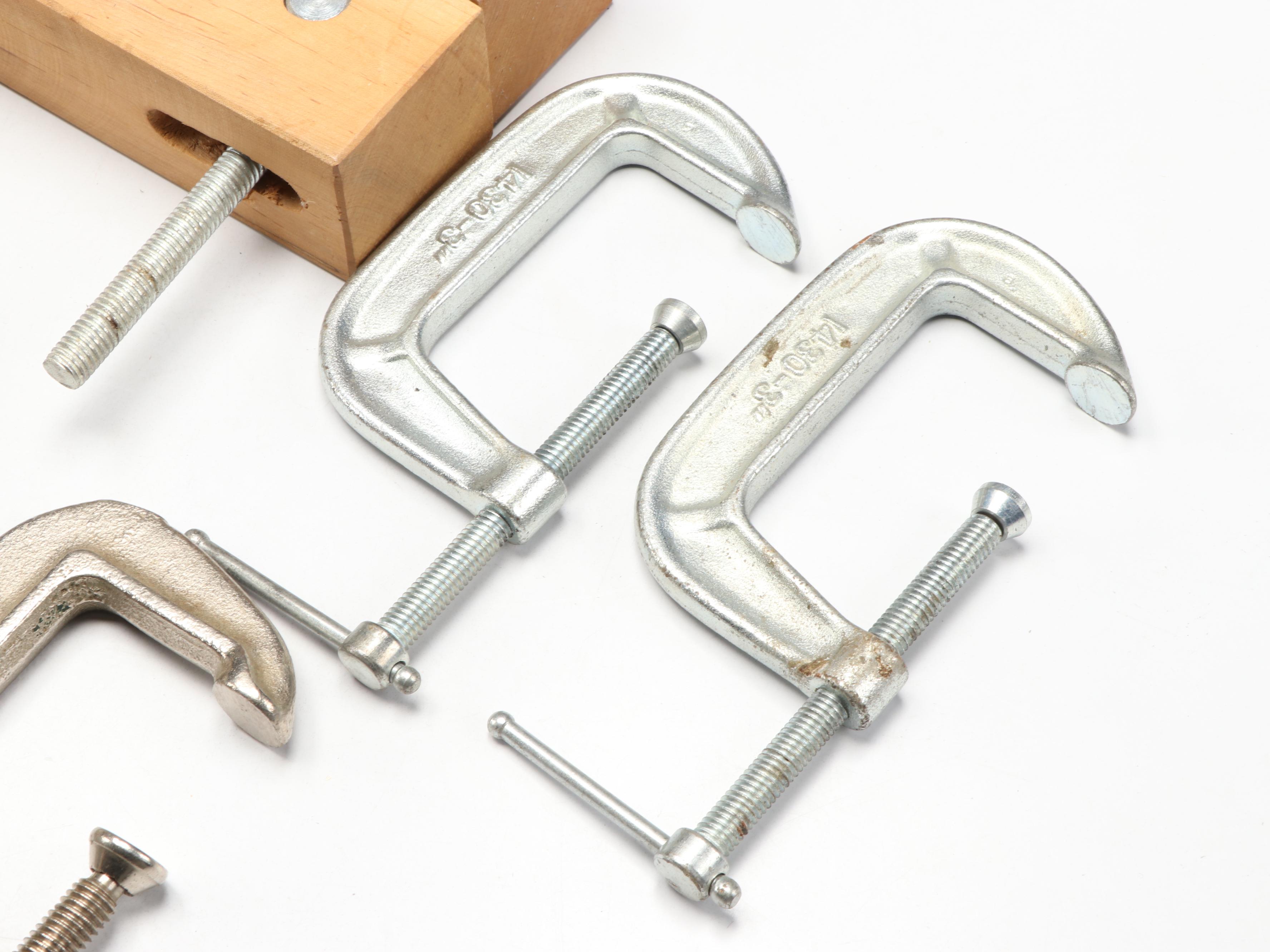 Professional Carpentry Wood Clamps and Other Cast Metal Clamps