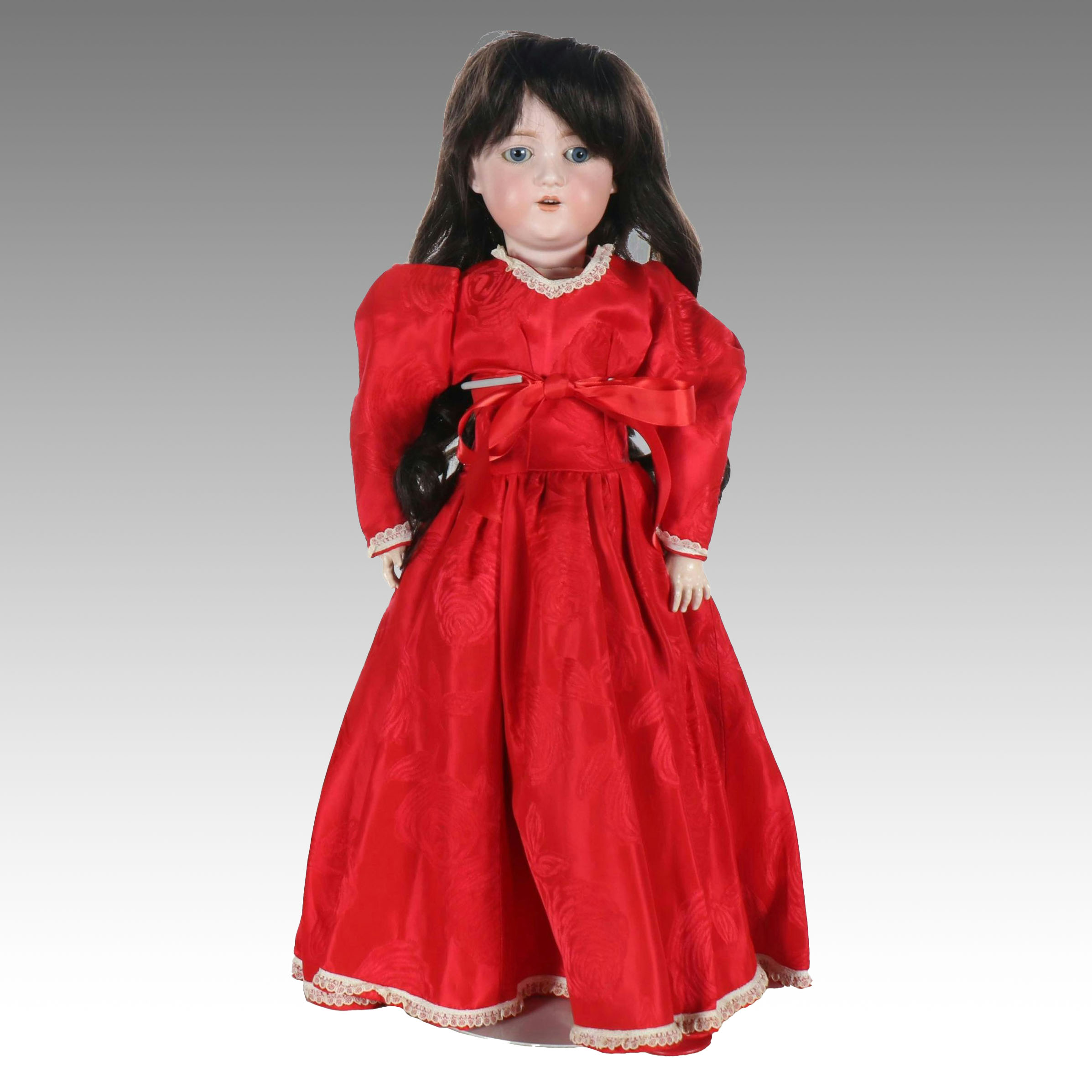 George Borgfeldt & Co. Open Mouth Bisque Head Child Doll with Composition Body