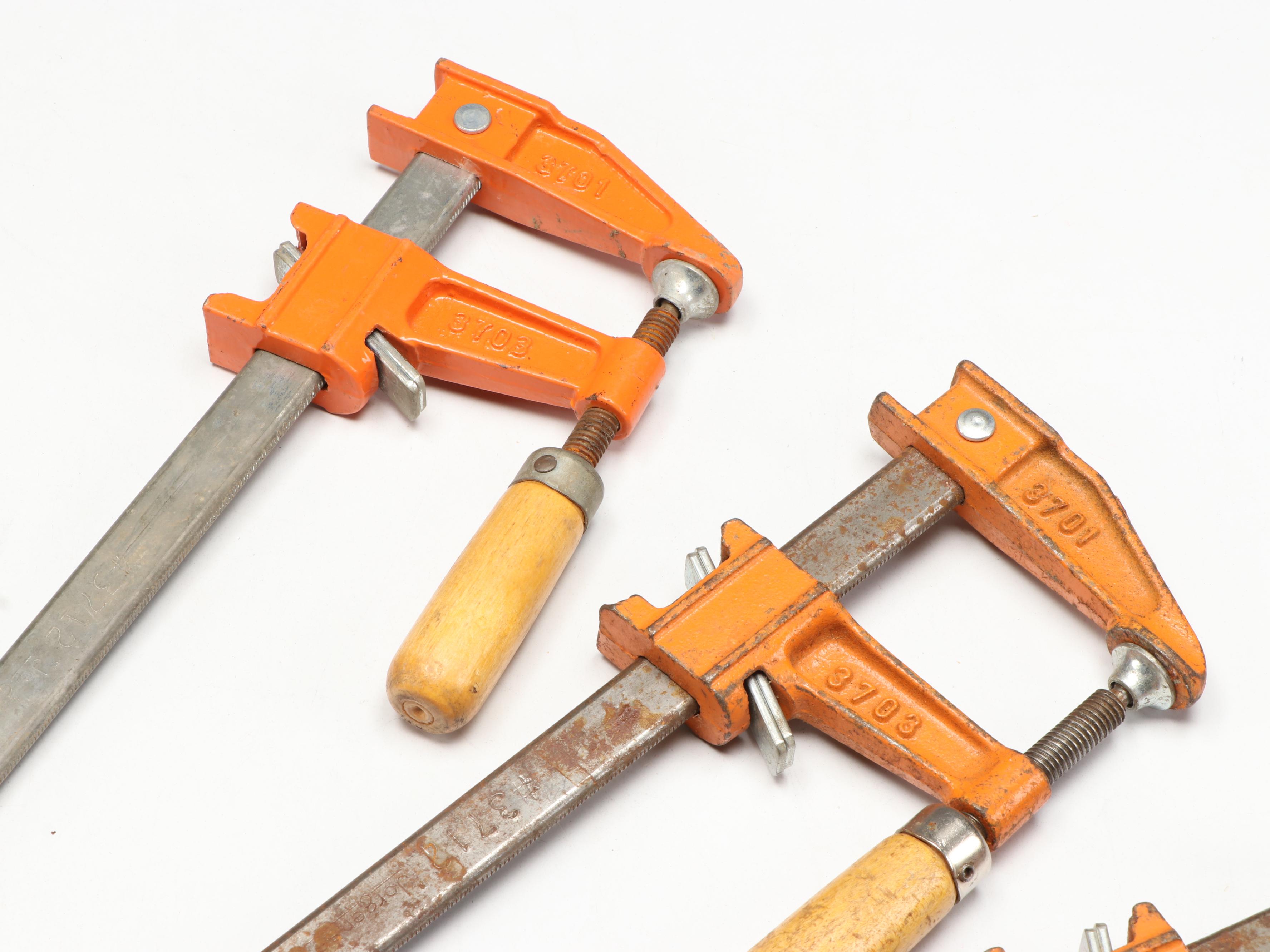 Professional Carpentry Wood Clamps and Other Cast Metal Clamps