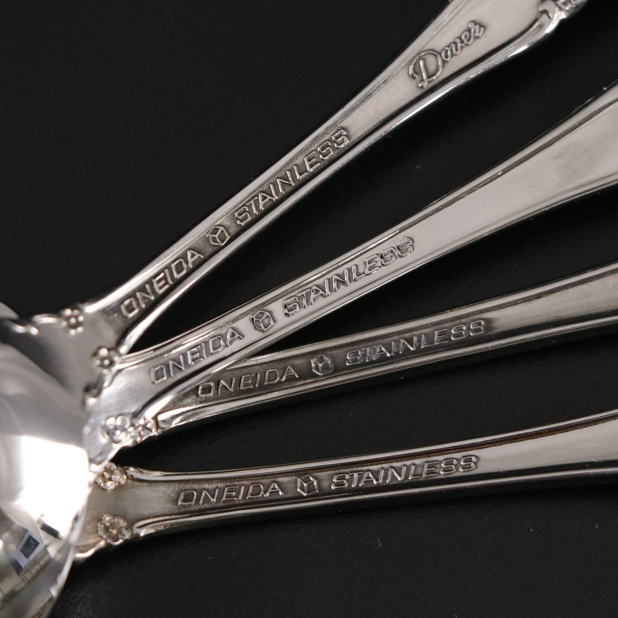 Oneida "Dover" Stainless Flatware Set with Case