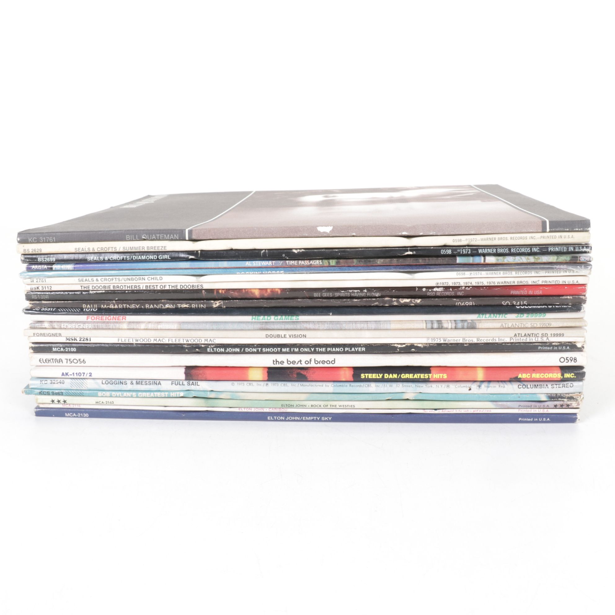 Bob Dylan, Elton John, The Doobie Brothers and More Rock Vinyl Record Albums