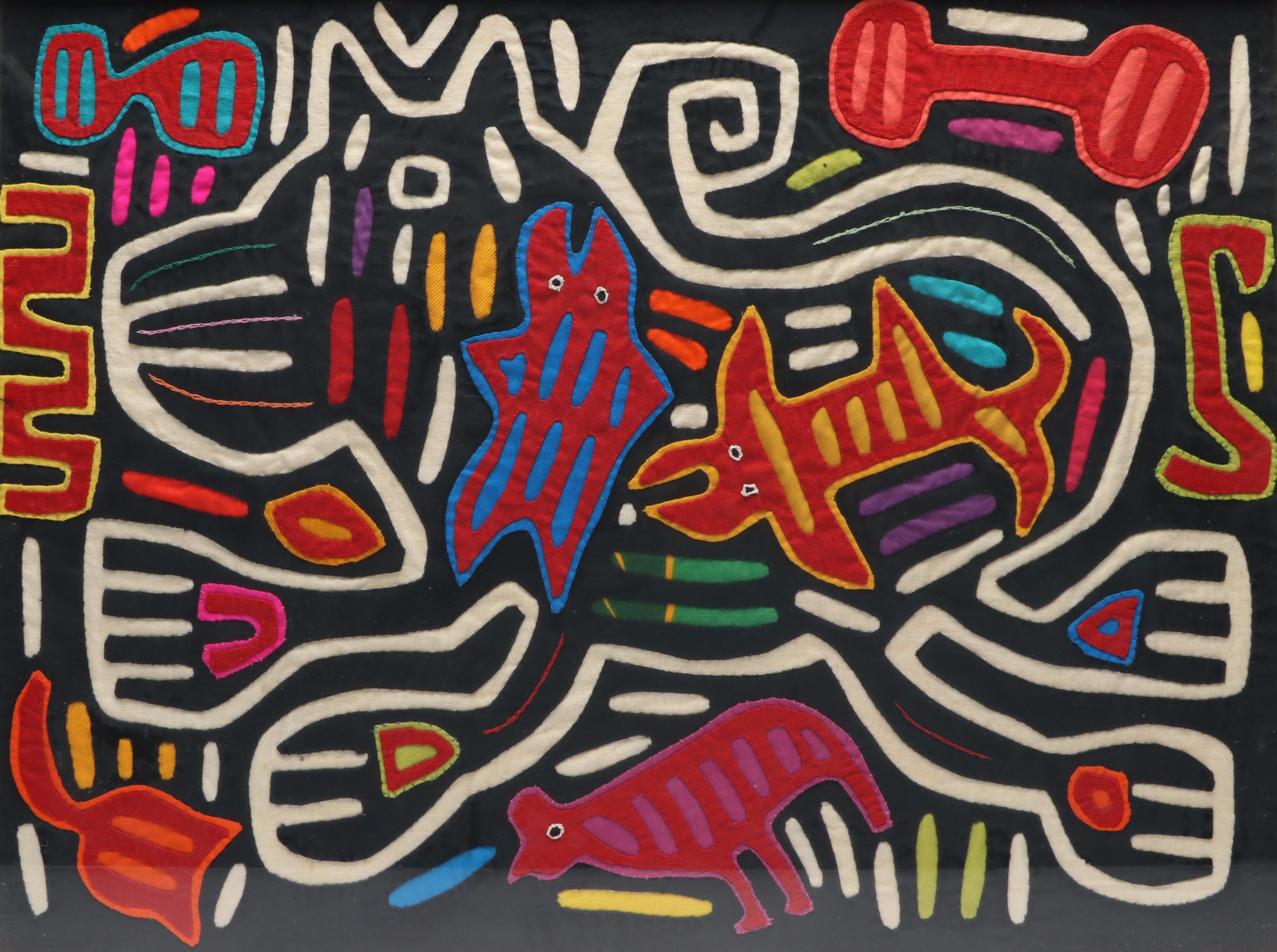 Panamanian Guna Mola Textile Panel