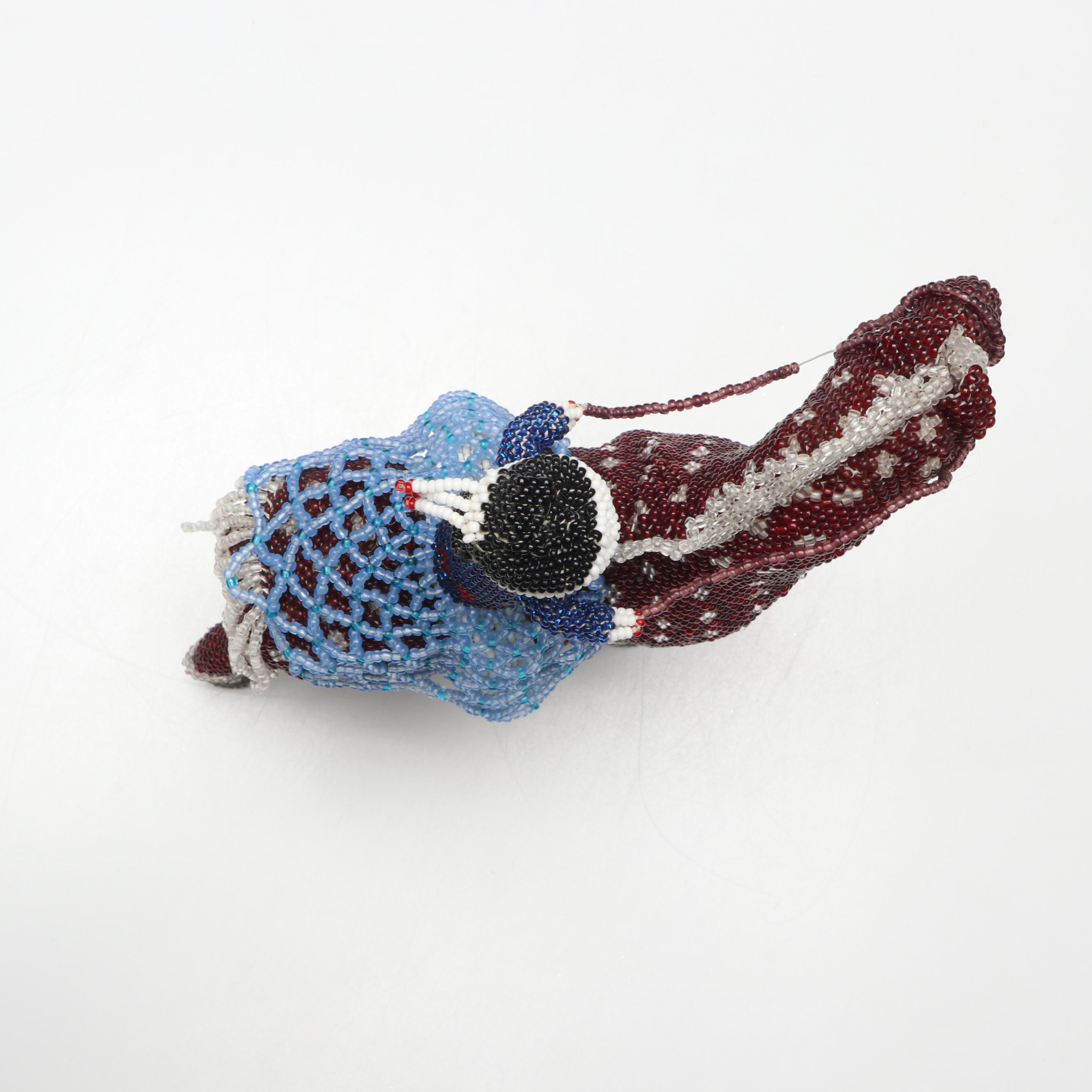 Zuni Style Beadwork Horse and Rider