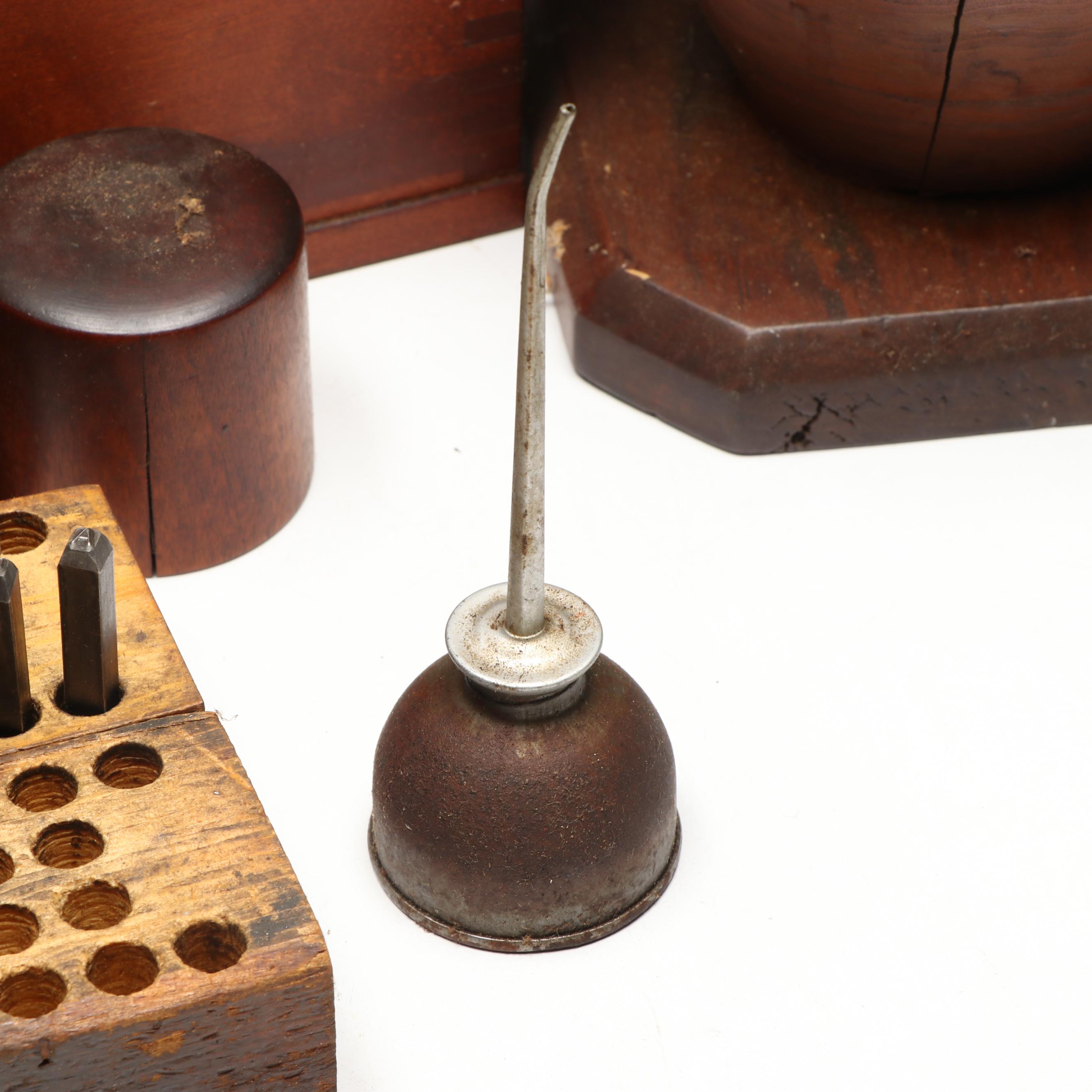 Letter, Leather and Other Punches, Files and More in Handcrafted Wooden Cases