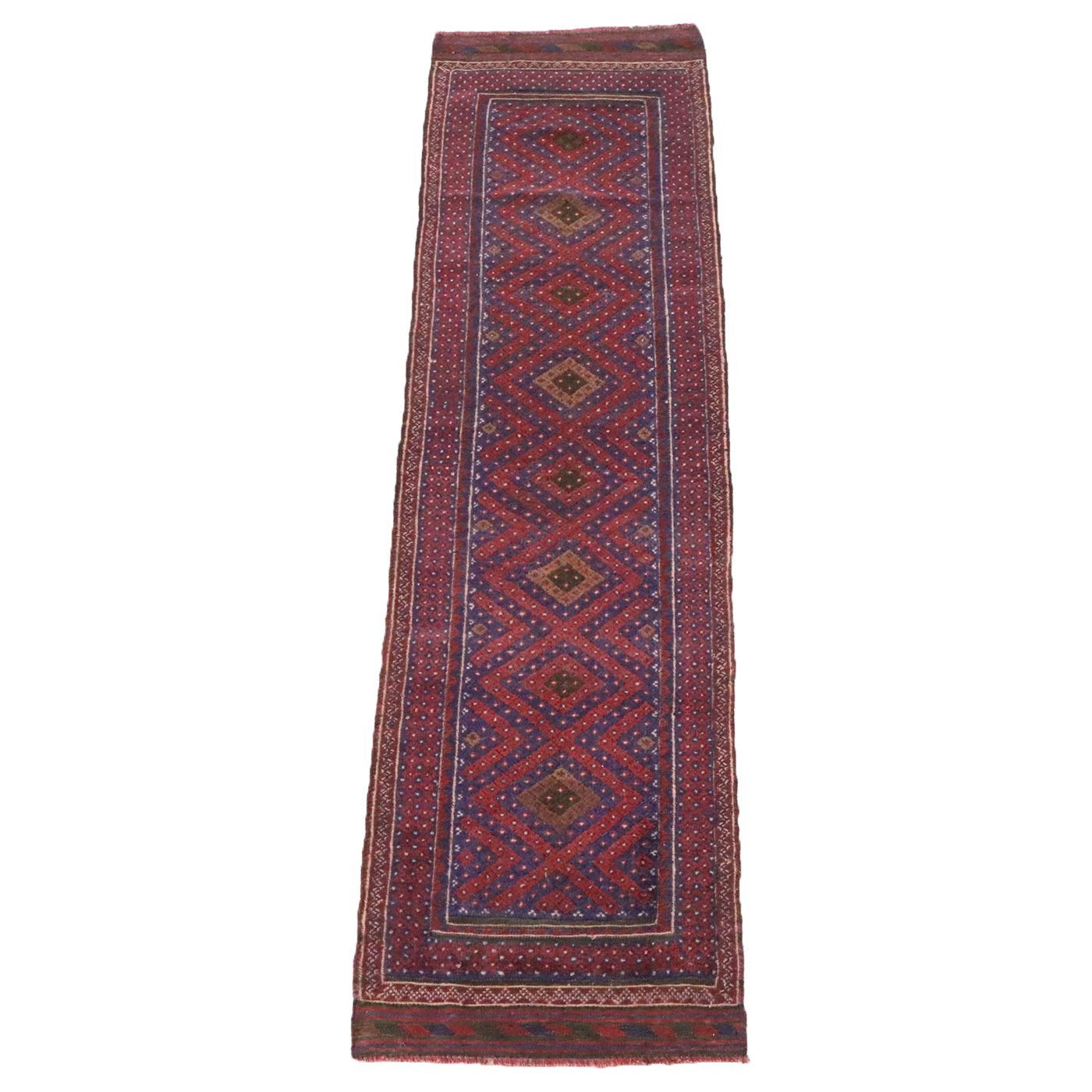 2'2 x 8'9 Handwoven Afghan Mashwani Carpet Runner