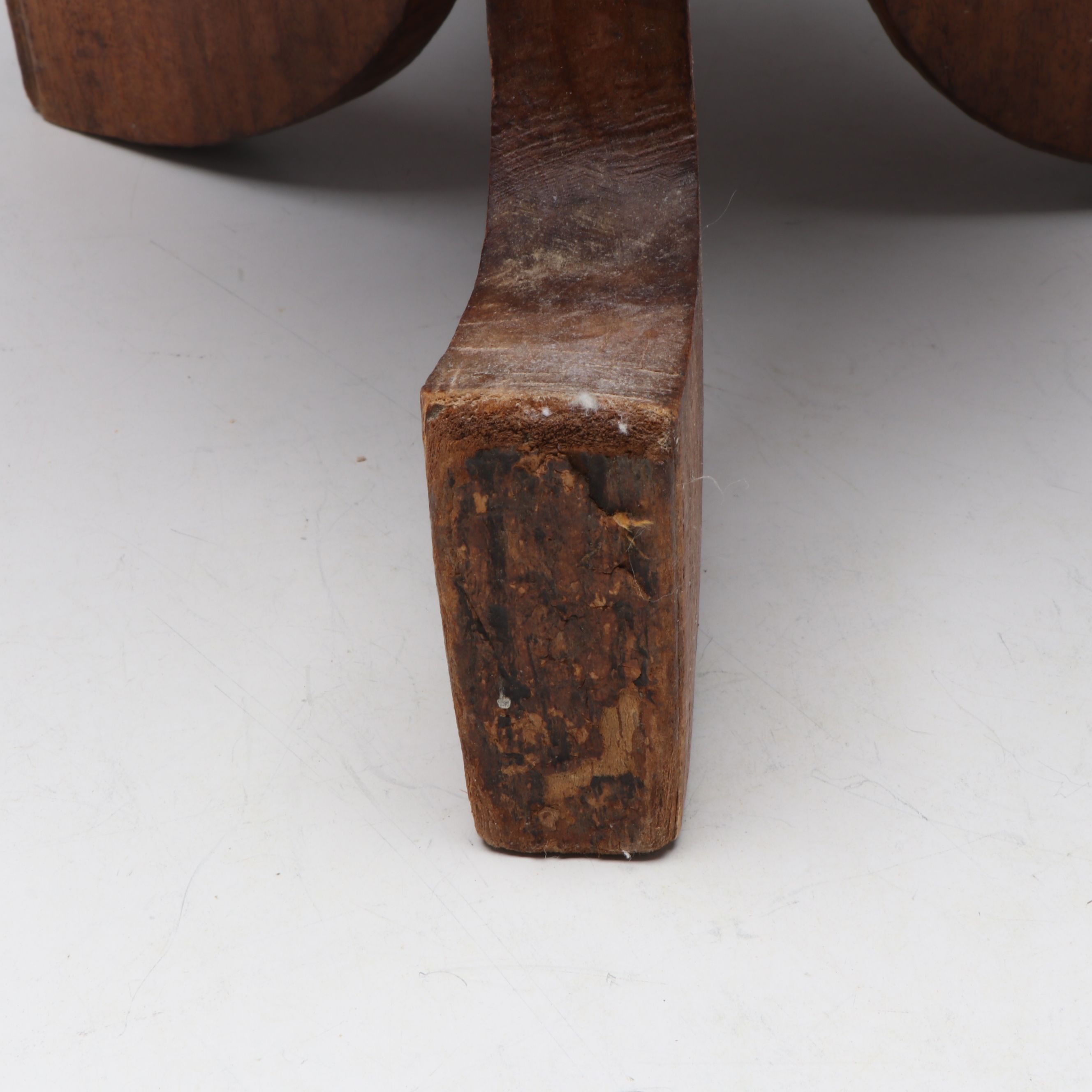Ethiopian Jimma Style Carved Wood Stool