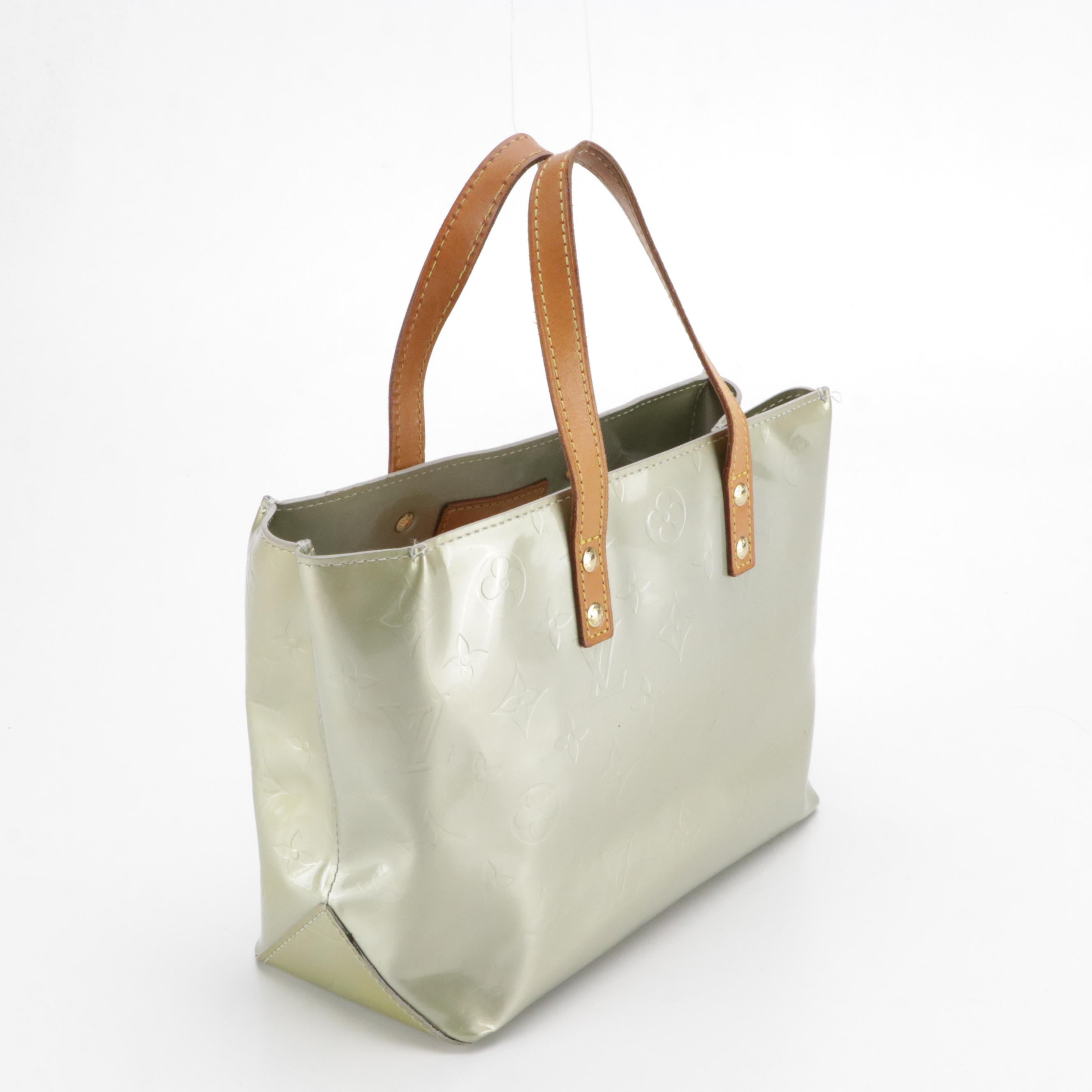 Louis Vuitton Reade PM Handbag in Monogram Vernis and Vachetta Leather