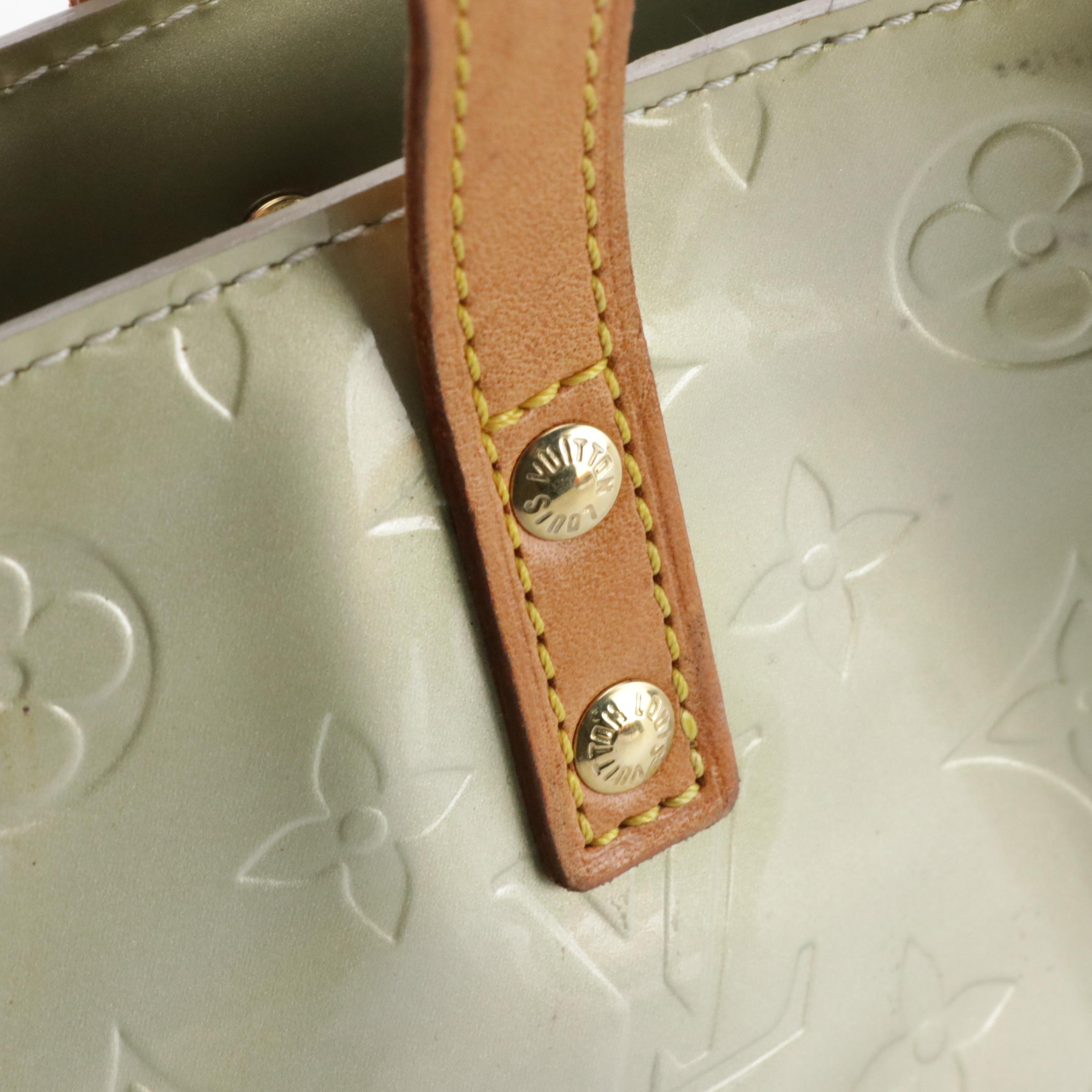 Louis Vuitton Reade PM Handbag in Monogram Vernis and Vachetta Leather