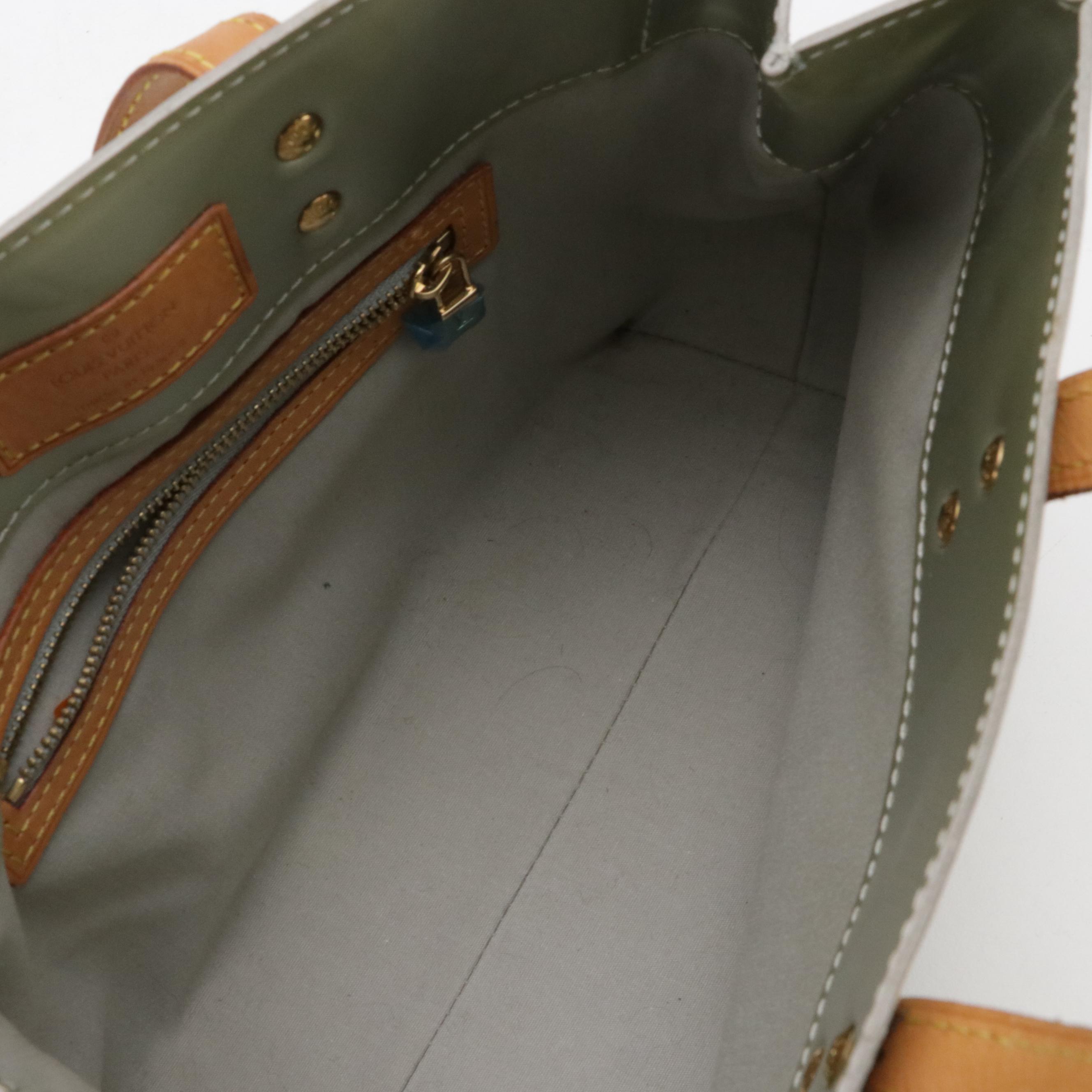 Louis Vuitton Reade PM Handbag in Monogram Vernis and Vachetta Leather