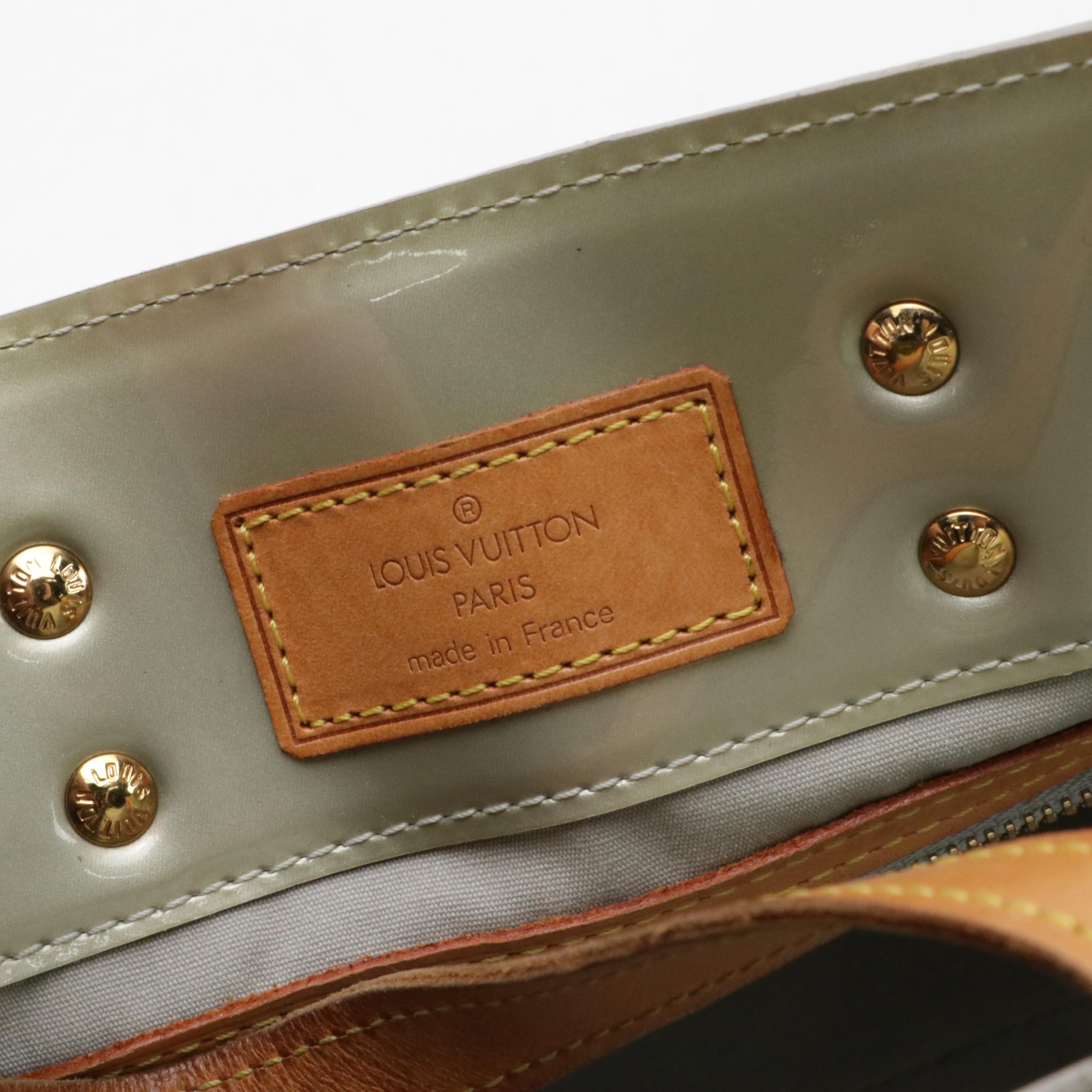 Louis Vuitton Reade PM Handbag in Monogram Vernis and Vachetta Leather