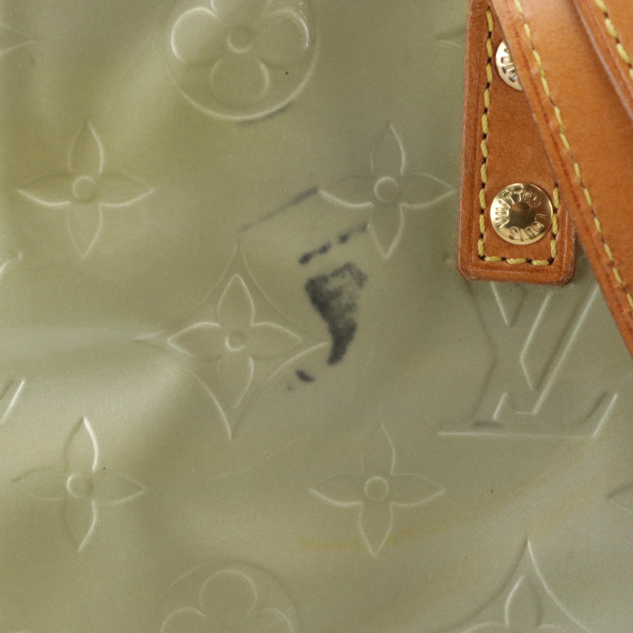 Louis Vuitton Reade PM Handbag in Monogram Vernis and Vachetta Leather