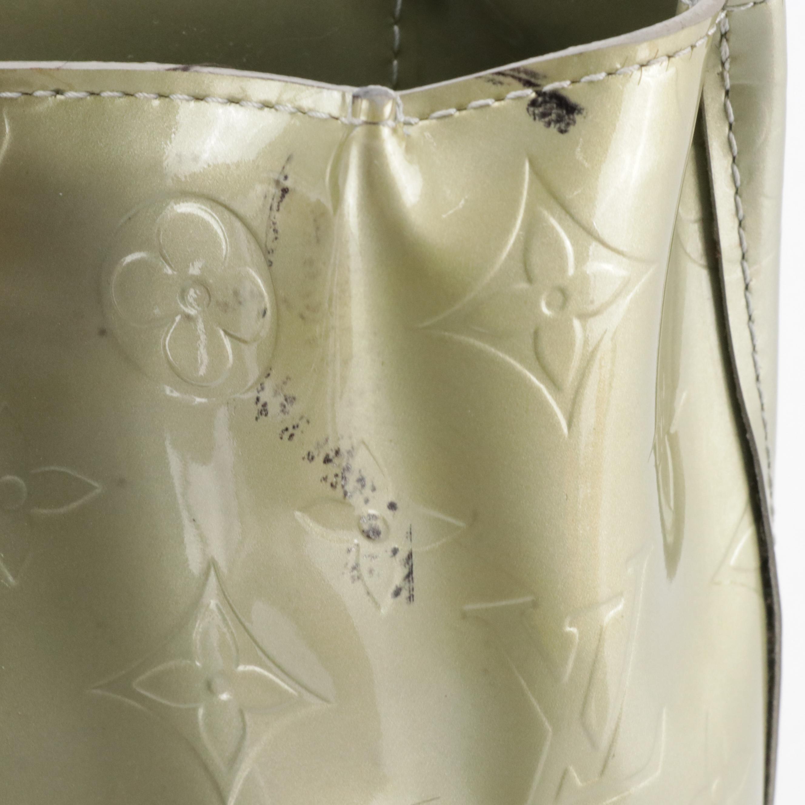 Louis Vuitton Reade PM Handbag in Monogram Vernis and Vachetta Leather