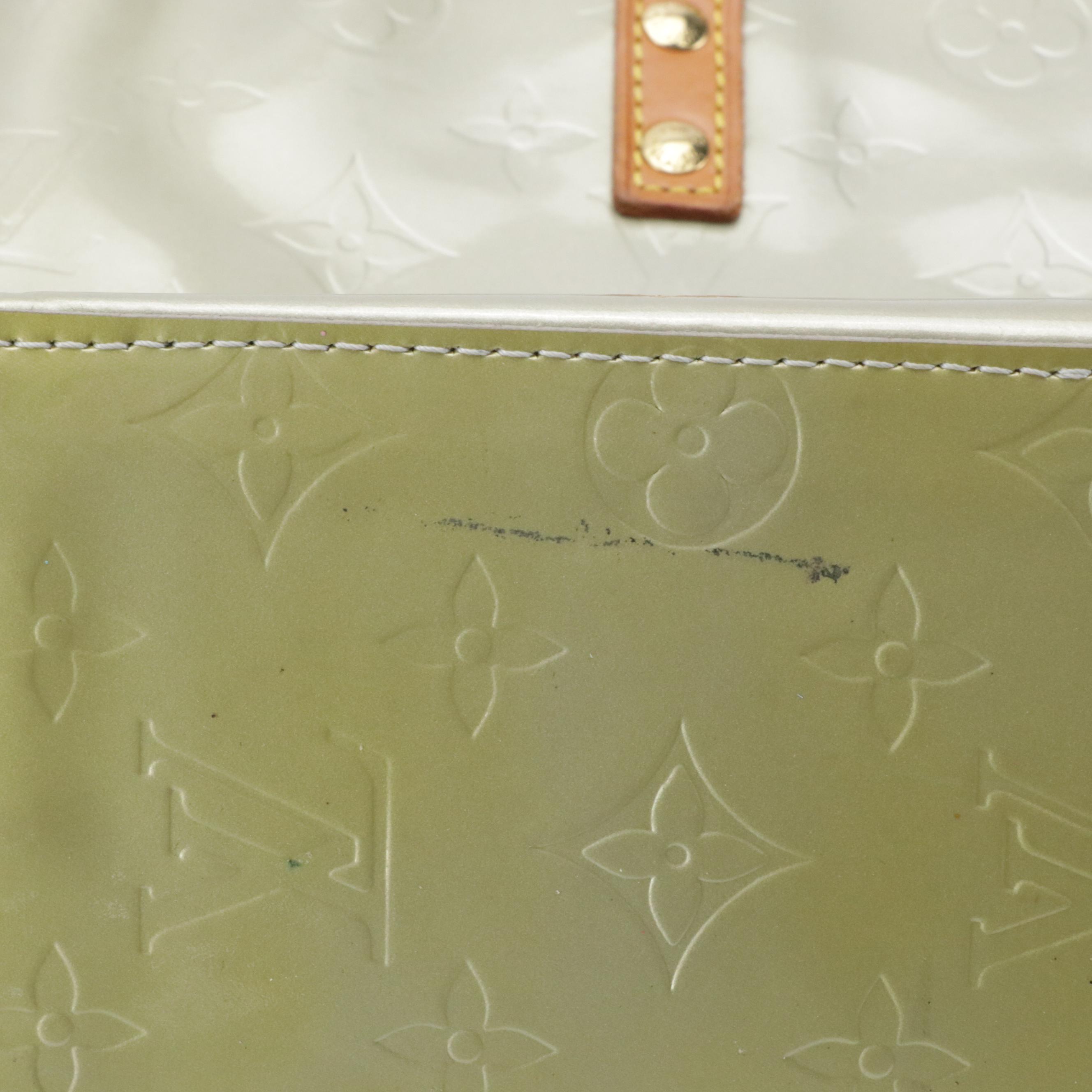 Louis Vuitton Reade PM Handbag in Monogram Vernis and Vachetta Leather