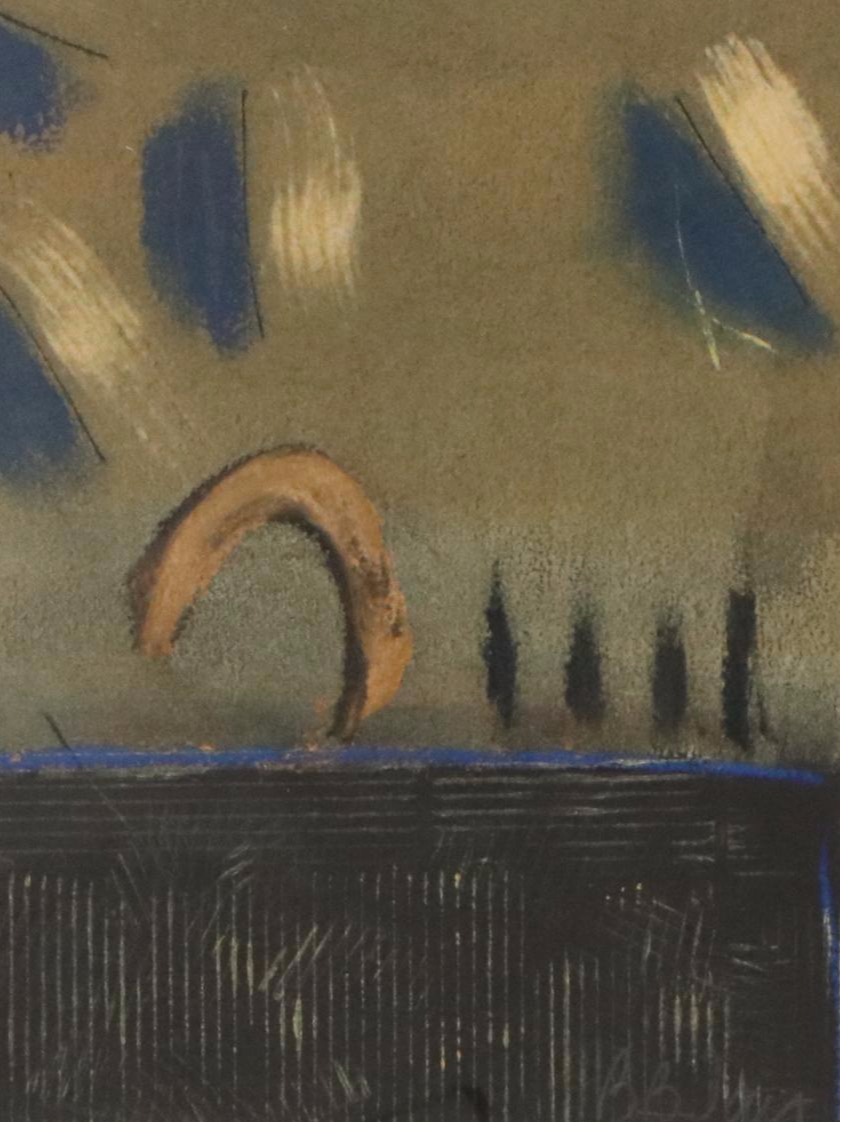 Barbara Bouman Jay Abstract Monotype Relief Print, 21st Century