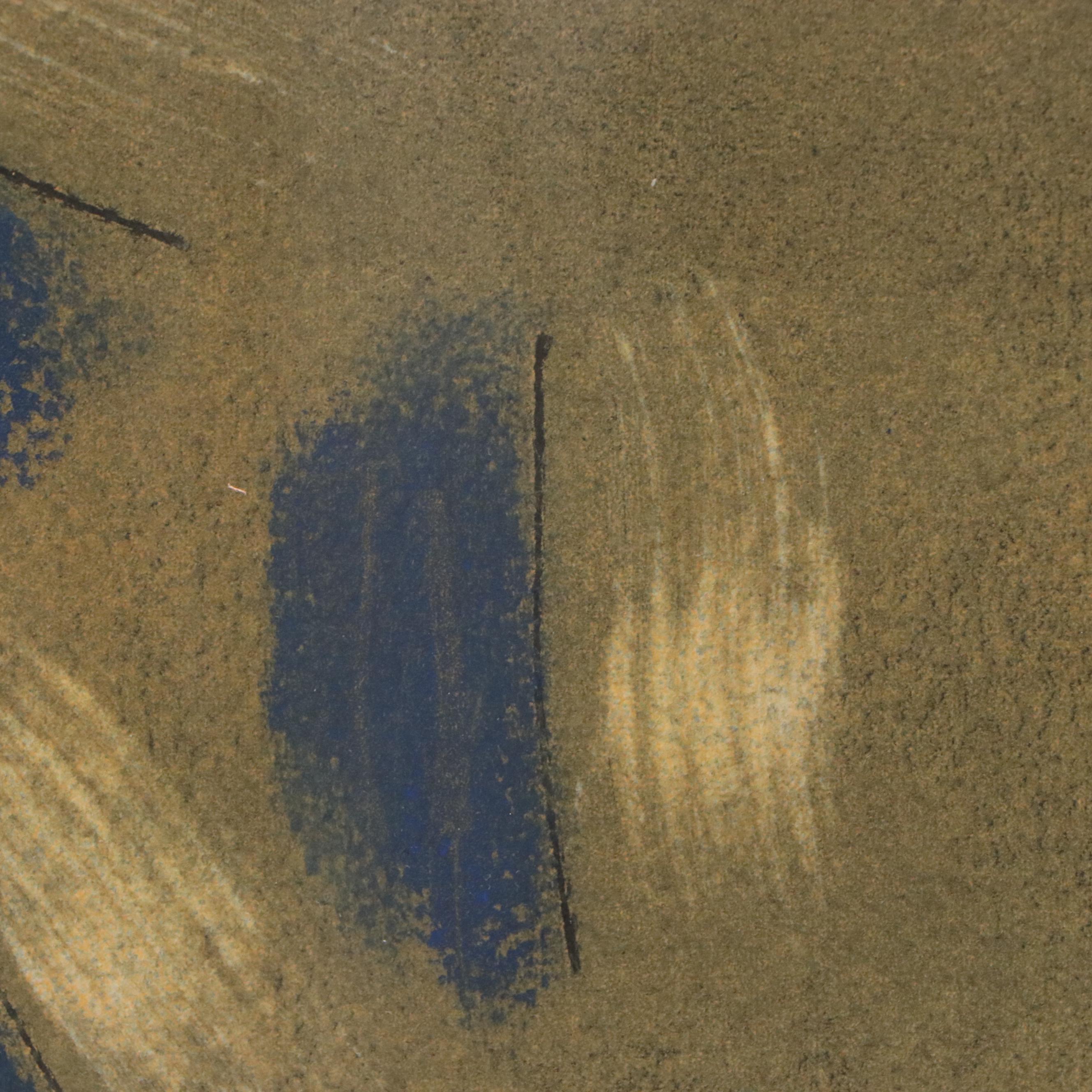 Barbara Bouman Jay Abstract Monotype Relief Print, 21st Century